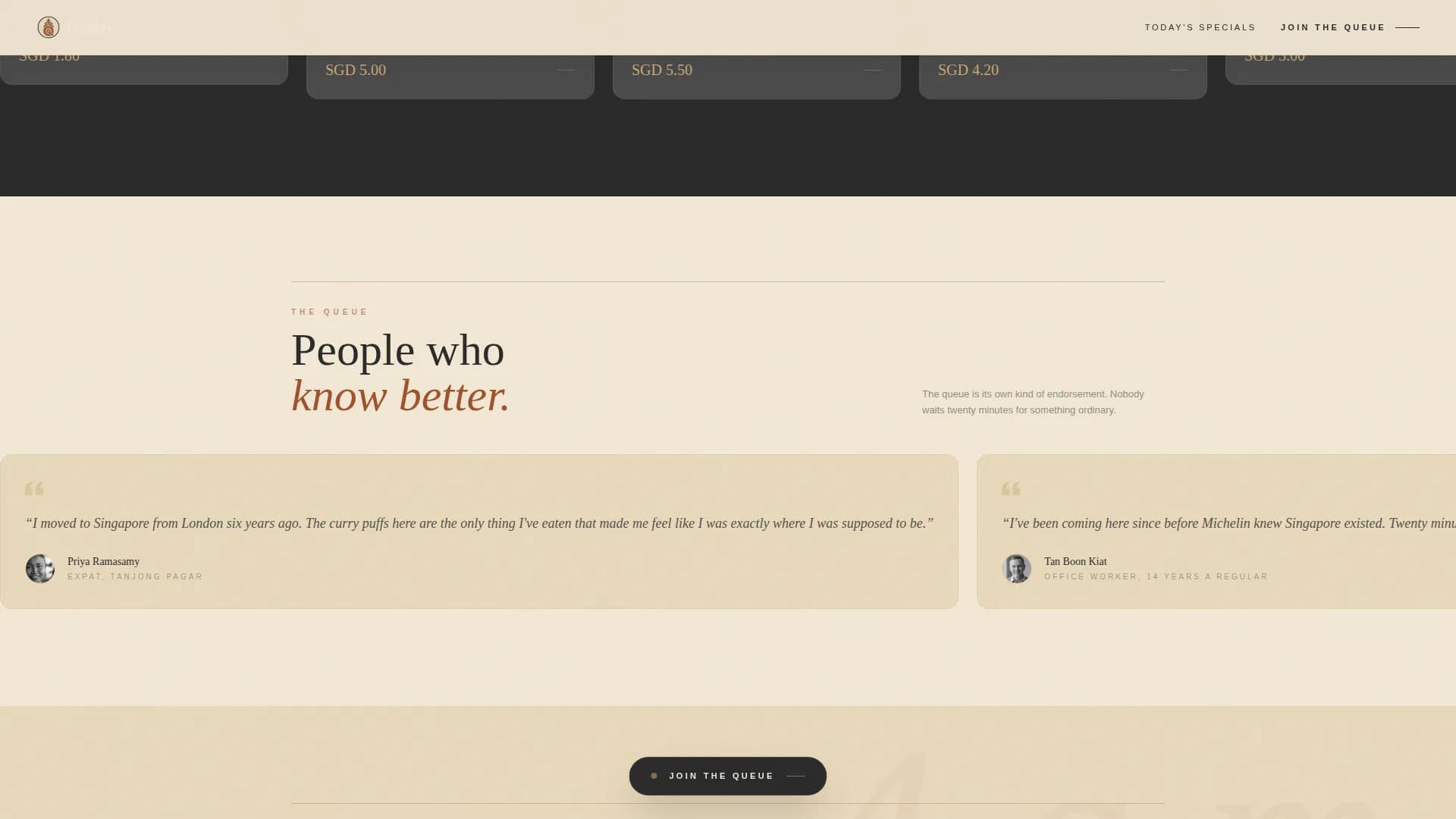 Hawker — Premium Street Food Landing Page Template