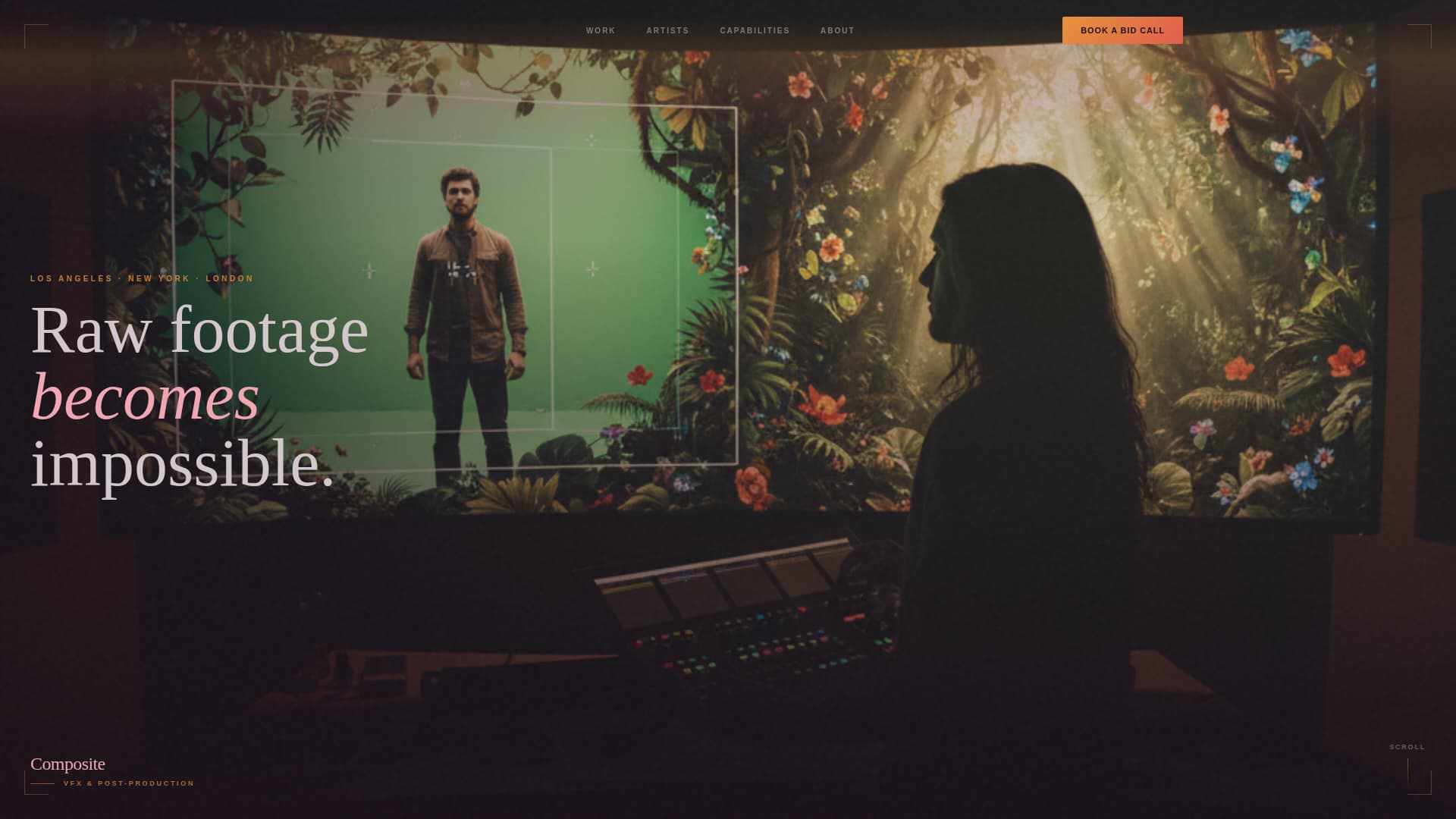 Render — Cinematic Motion Graphics Landing Page Template