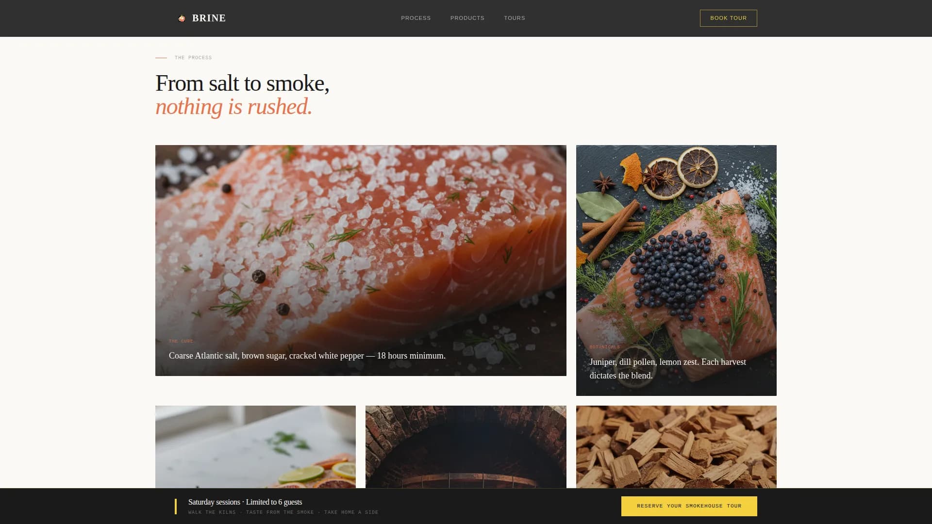 Brine — Premium Smokehouse Catering Landing Page Template