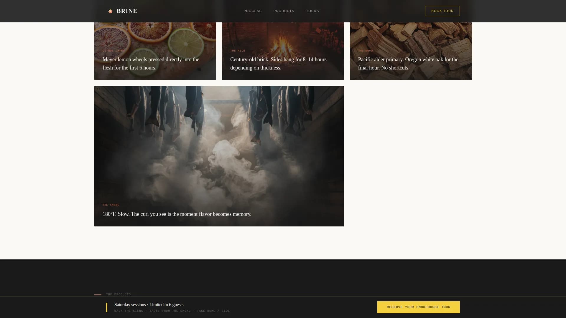 Brine — Premium Smokehouse Catering Landing Page Template