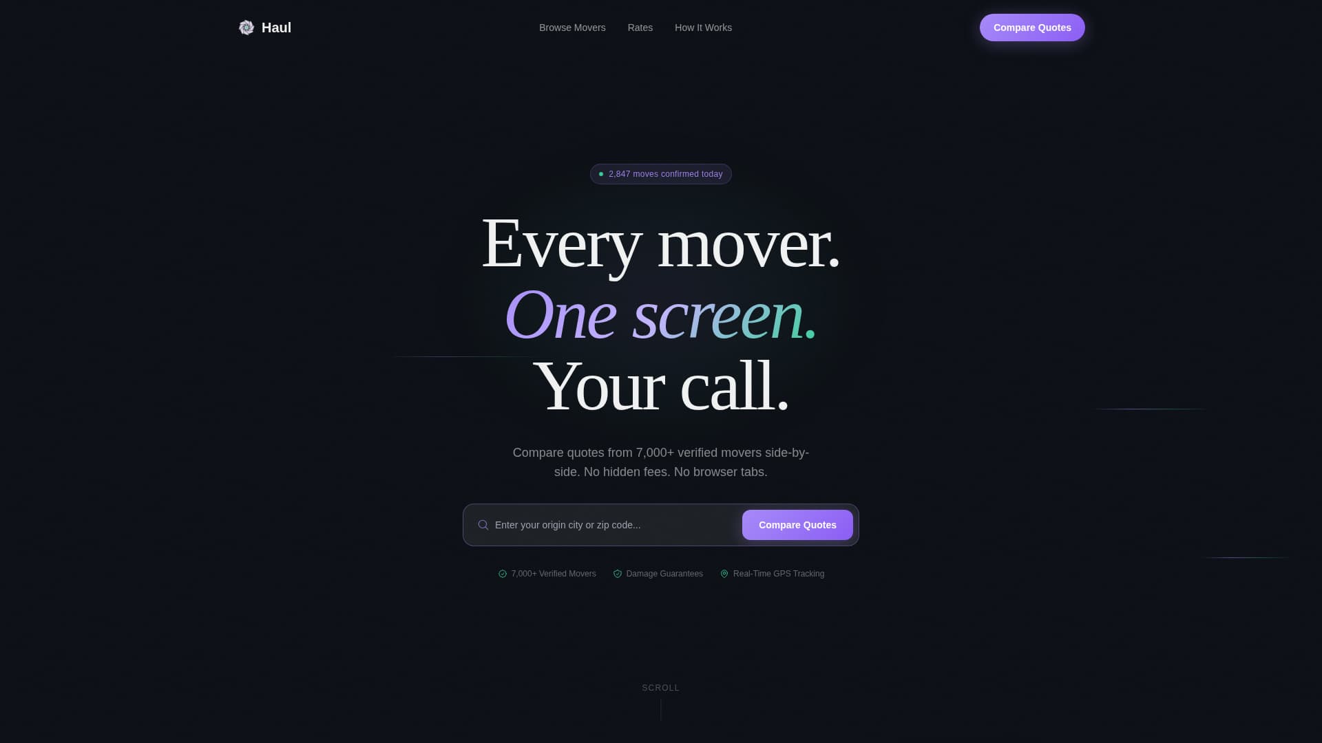 Moving Service Digital Presence Booking Website Template