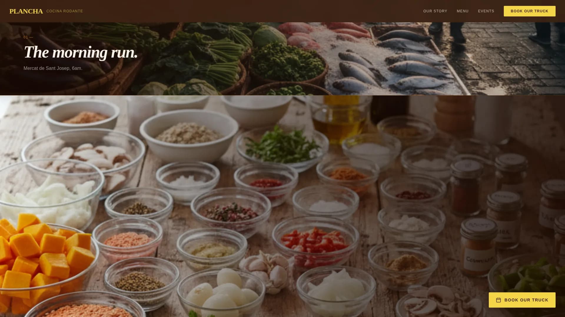 Plancha — Sizzling Spanish Cuisine Landing Page Template