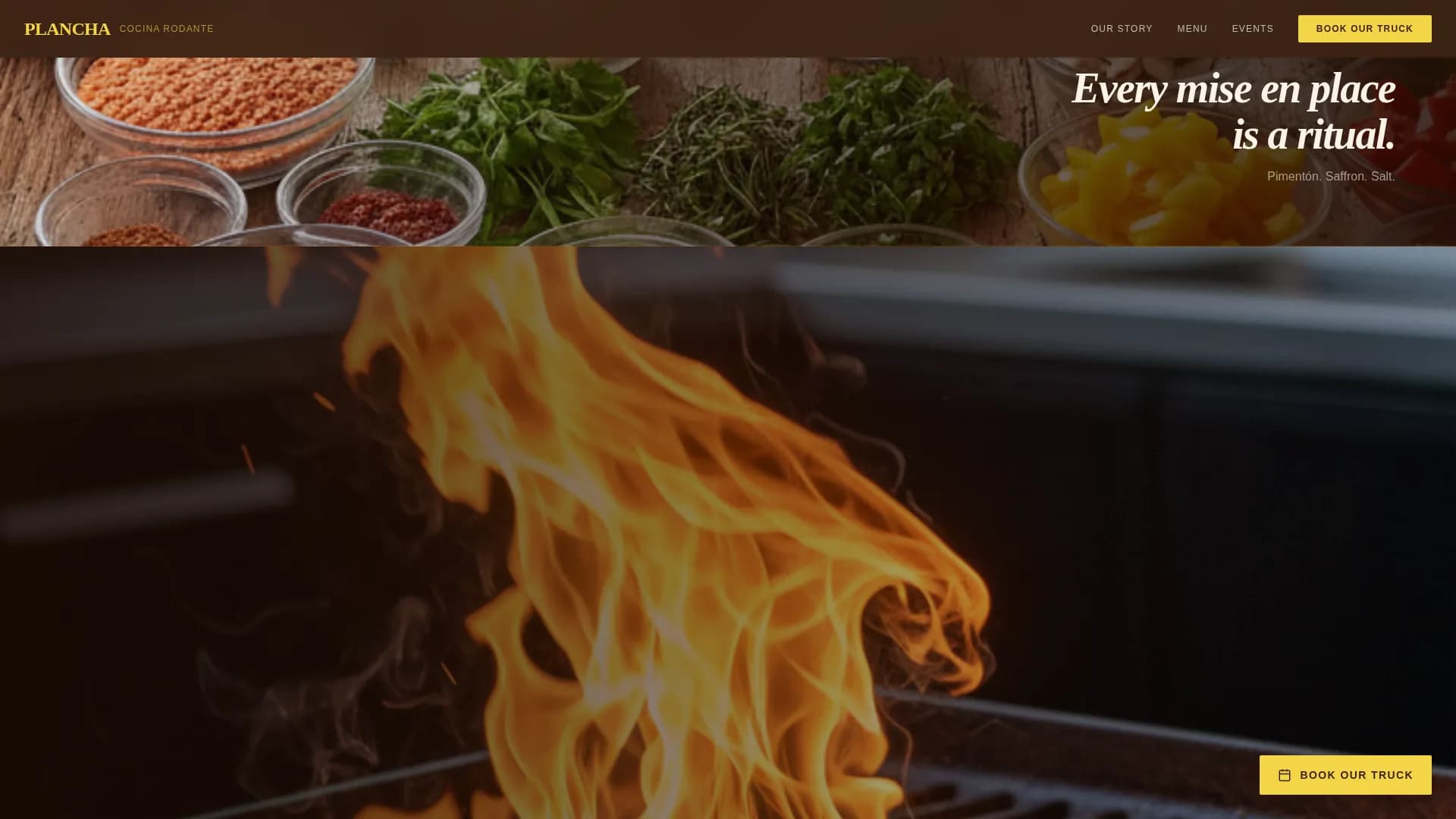 Plancha — Sizzling Spanish Cuisine Landing Page Template
