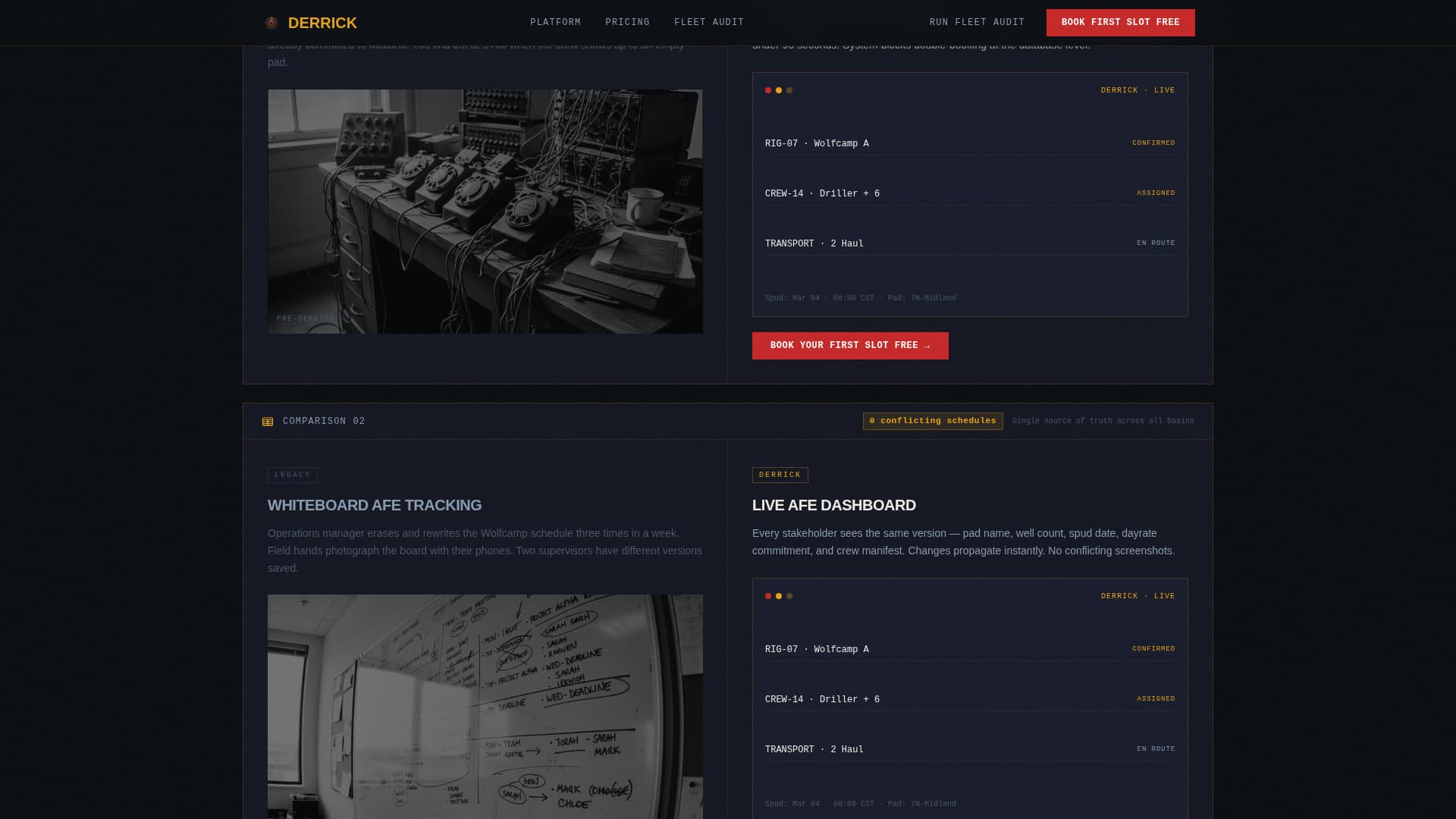 Derrick - Powerful Oilfield Landing Page Template