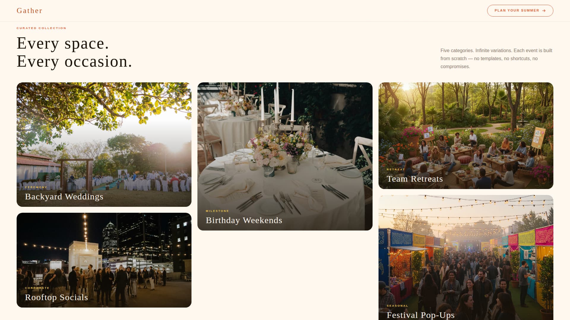 Summer Season Business Portfolio Website Template