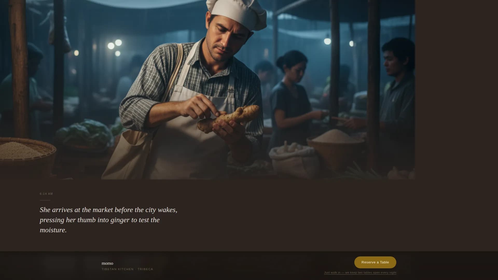 Momo - Artisan Dumpling Restaurant Landing Page Template
