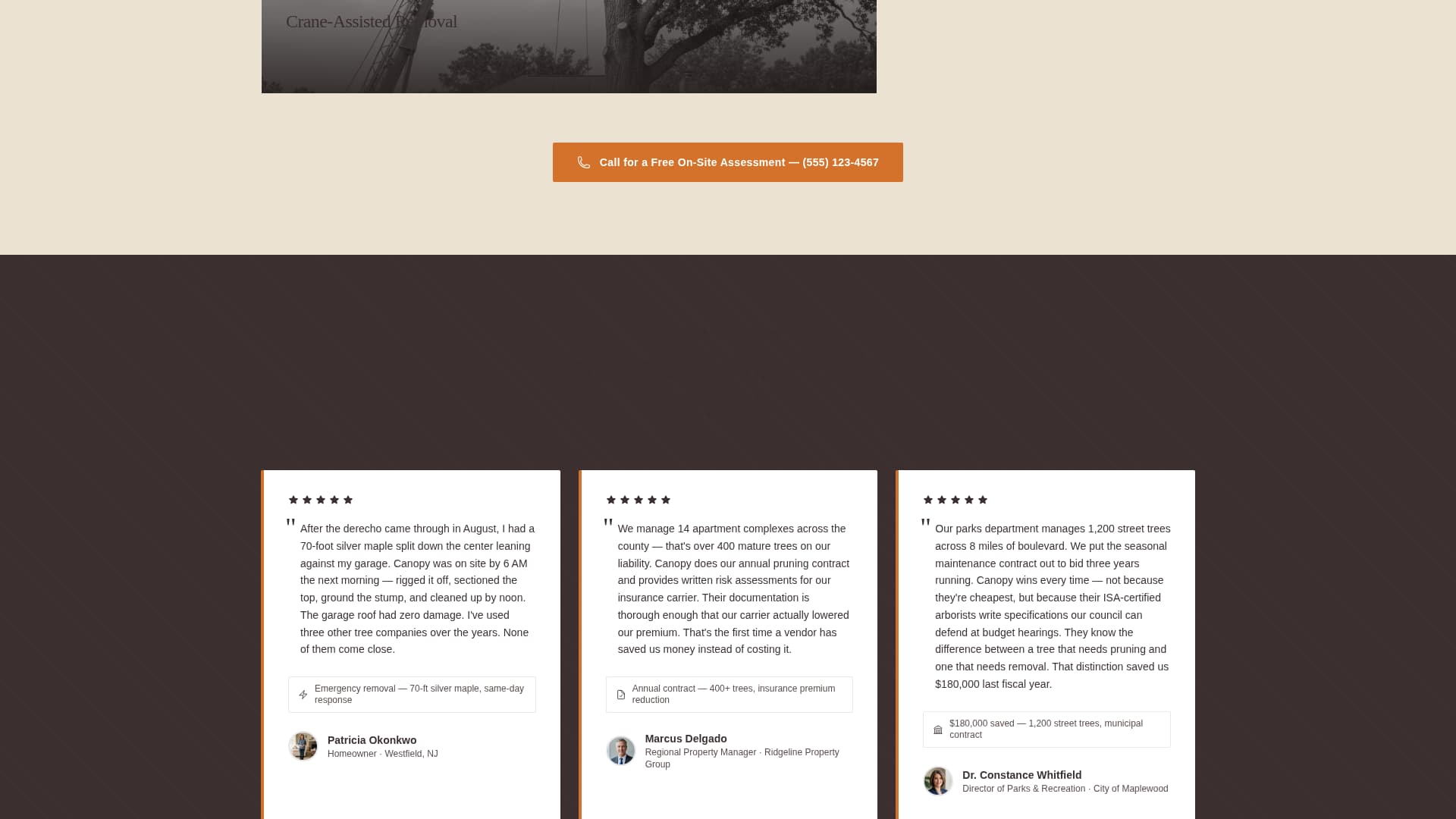 Timber — Certified Tree Care Landing Page Template
