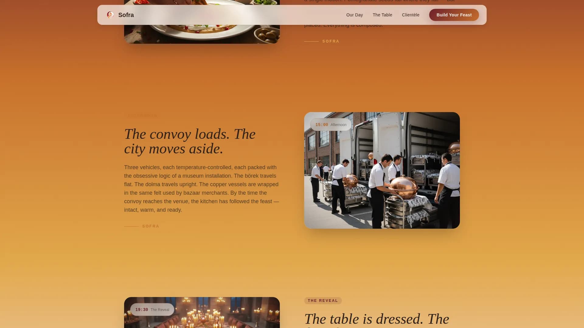 Sofra — Haute Craft Turkish Catering Landing Page Template