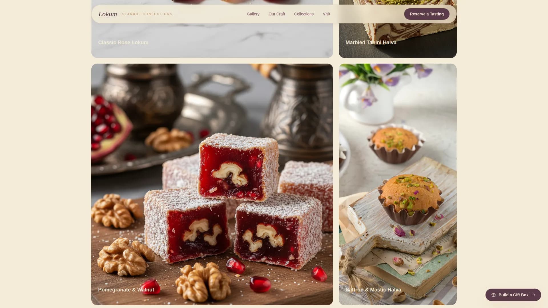 Sultan — Premium Ottoman Confections Landing Page Template