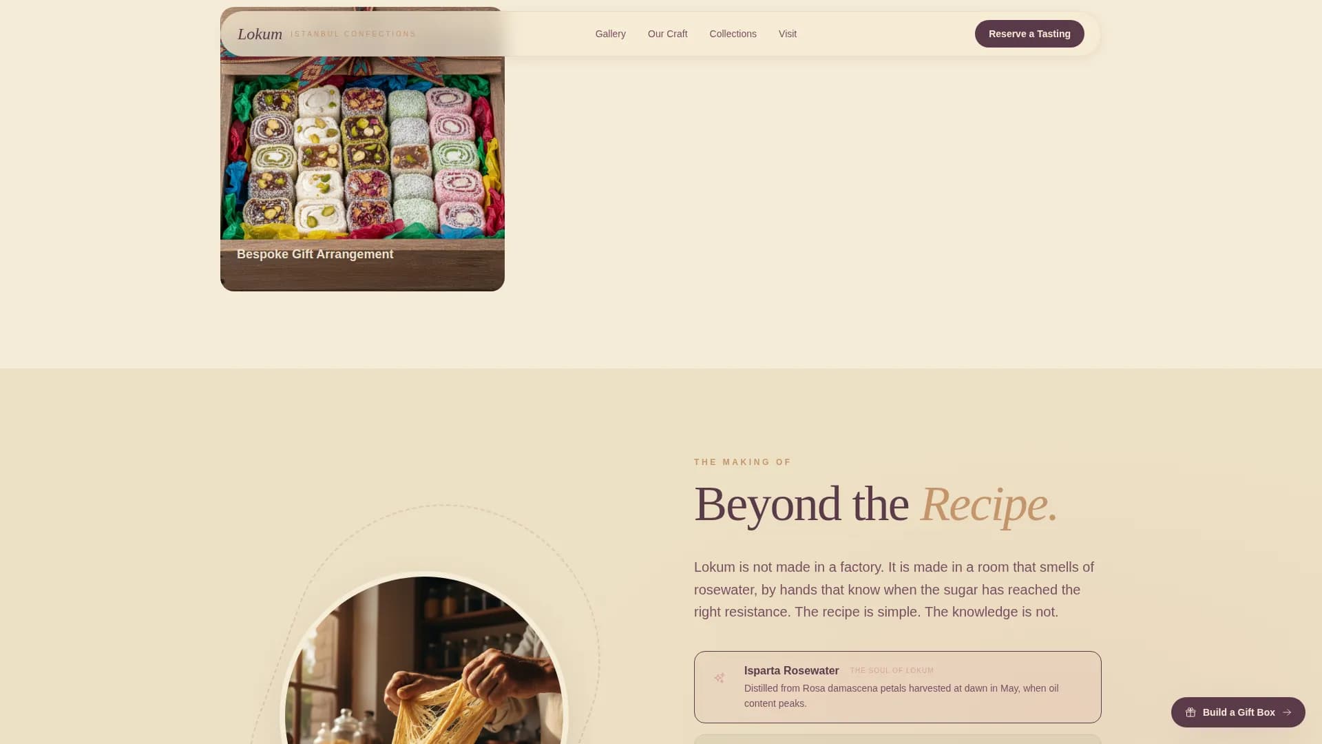 Sultan — Premium Ottoman Confections Landing Page Template
