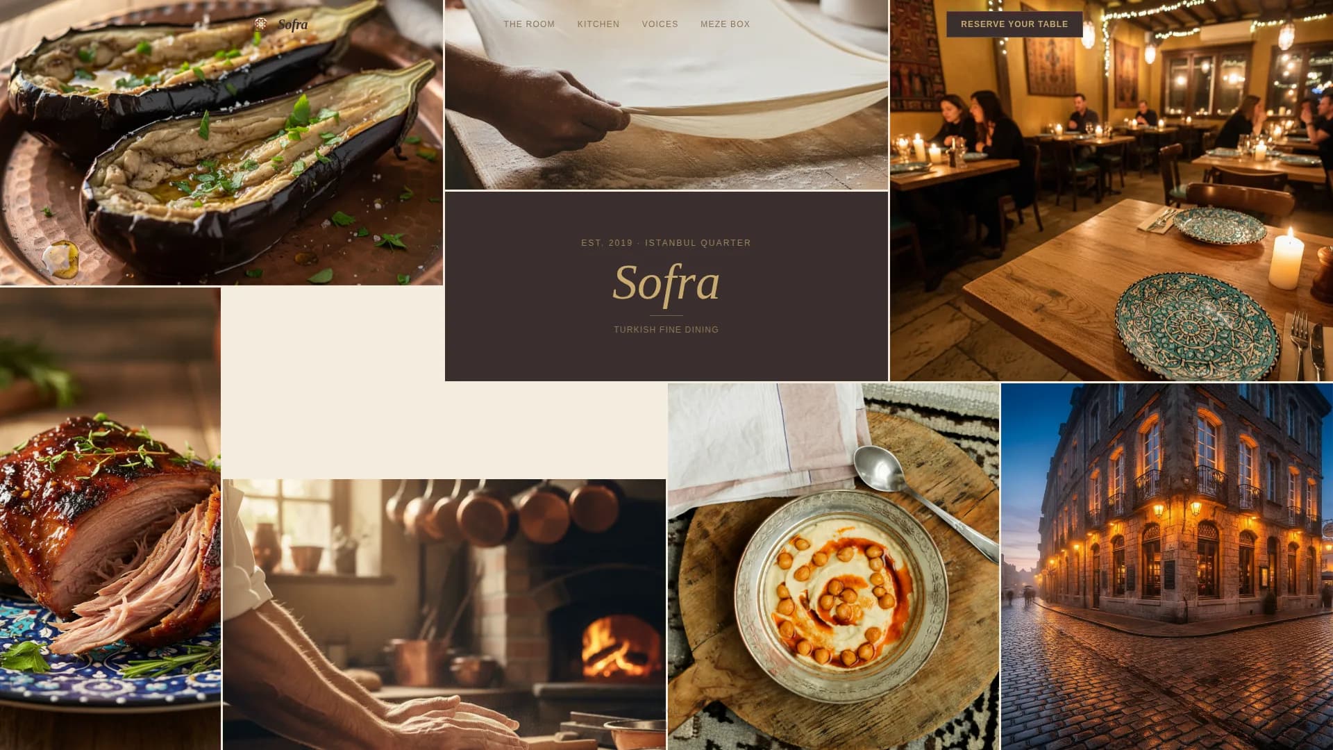 Turkish Dining Booking Website Template