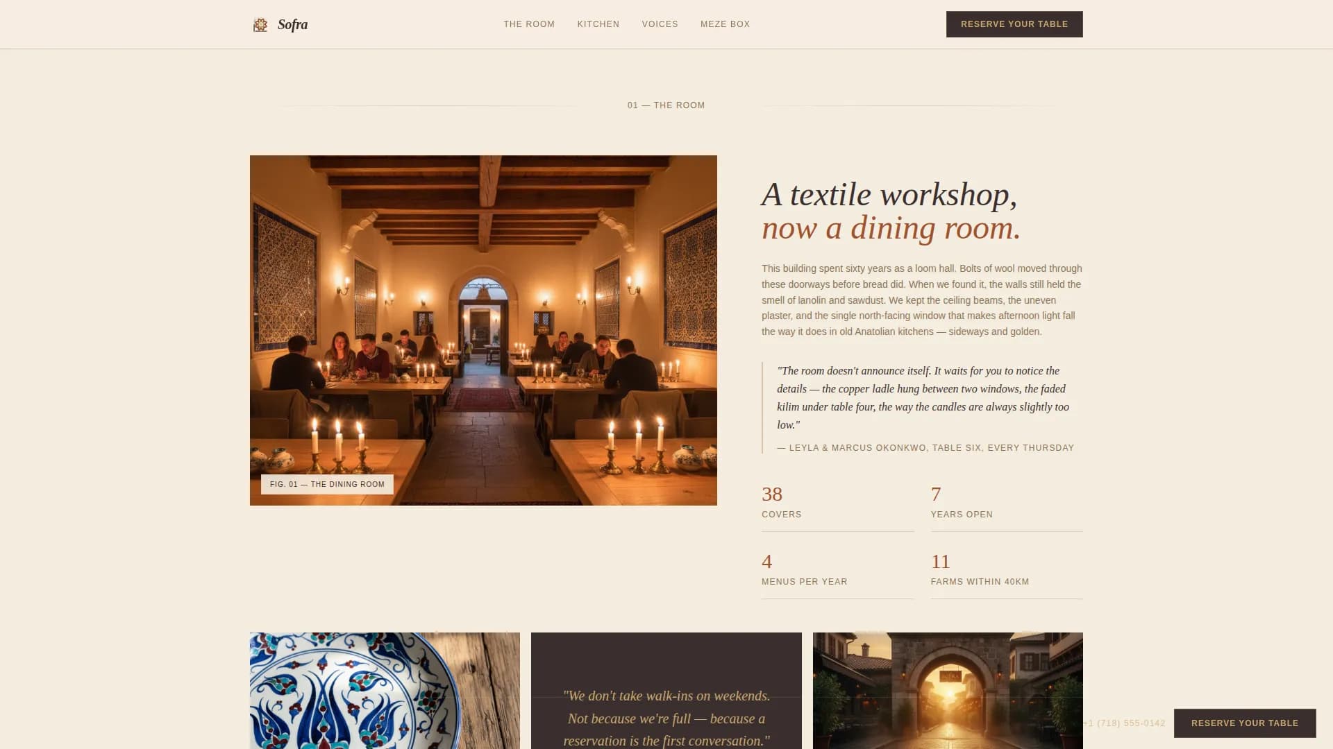 Turkish Dining Booking Website Template