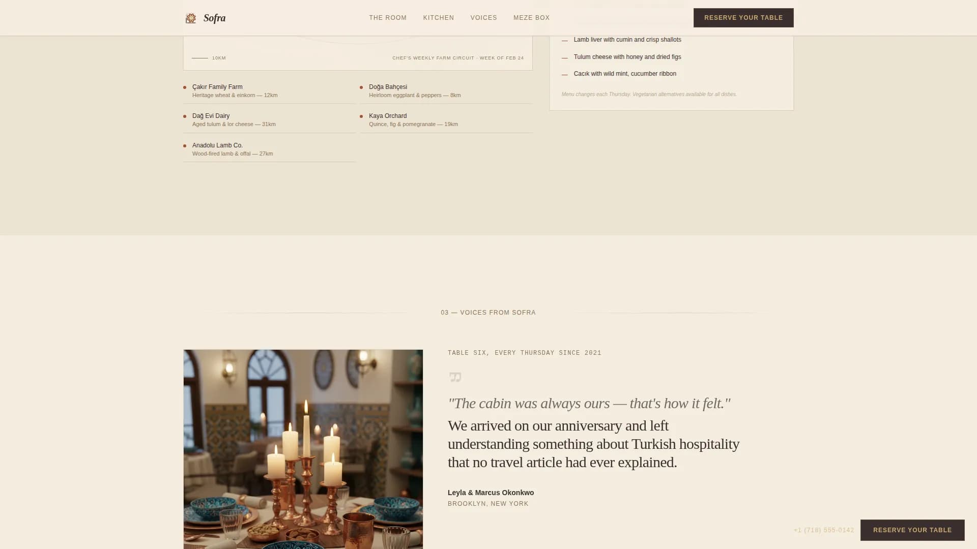 Turkish Dining Booking Website Template