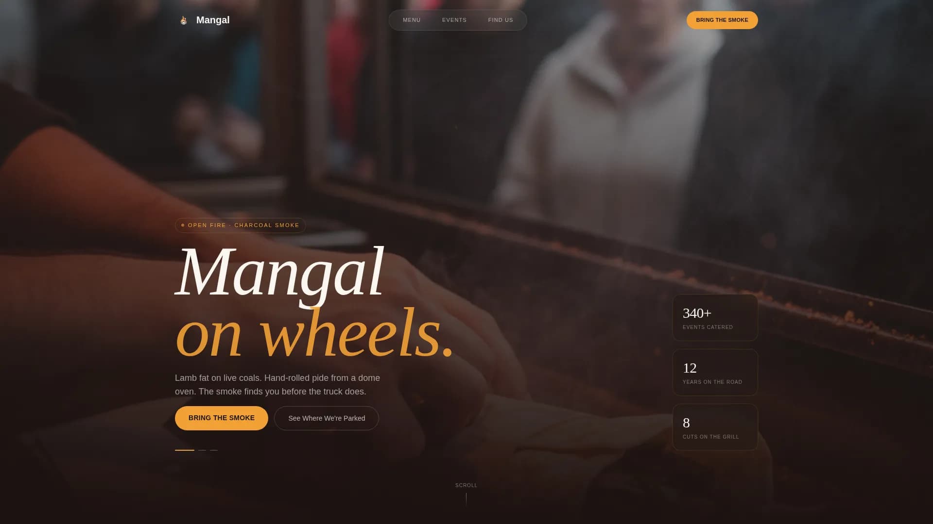 Mangal — Smoky Turkish Food Truck Landing Page Template