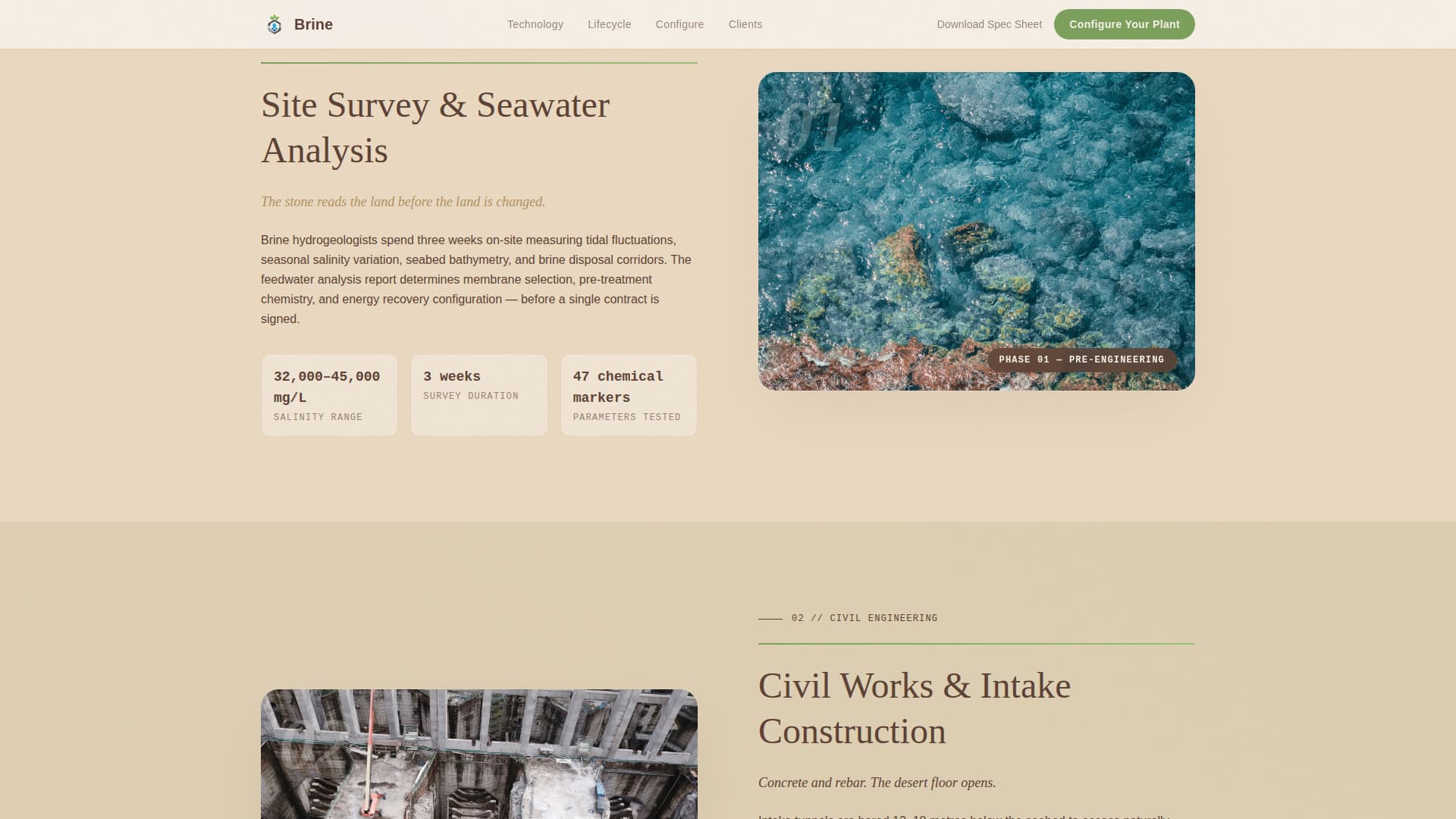 Soil & Water Conservation Specialist Professional Website Template