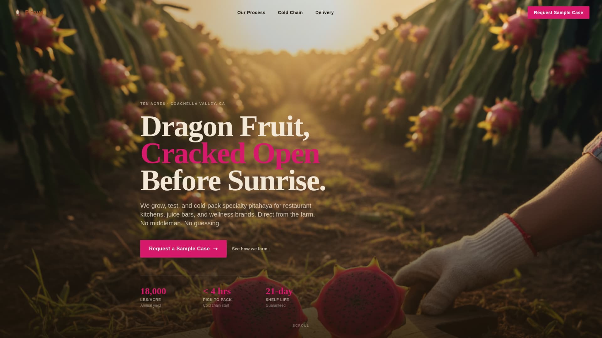 Fruit & Vegetable Farming Specialist Professional Website Template