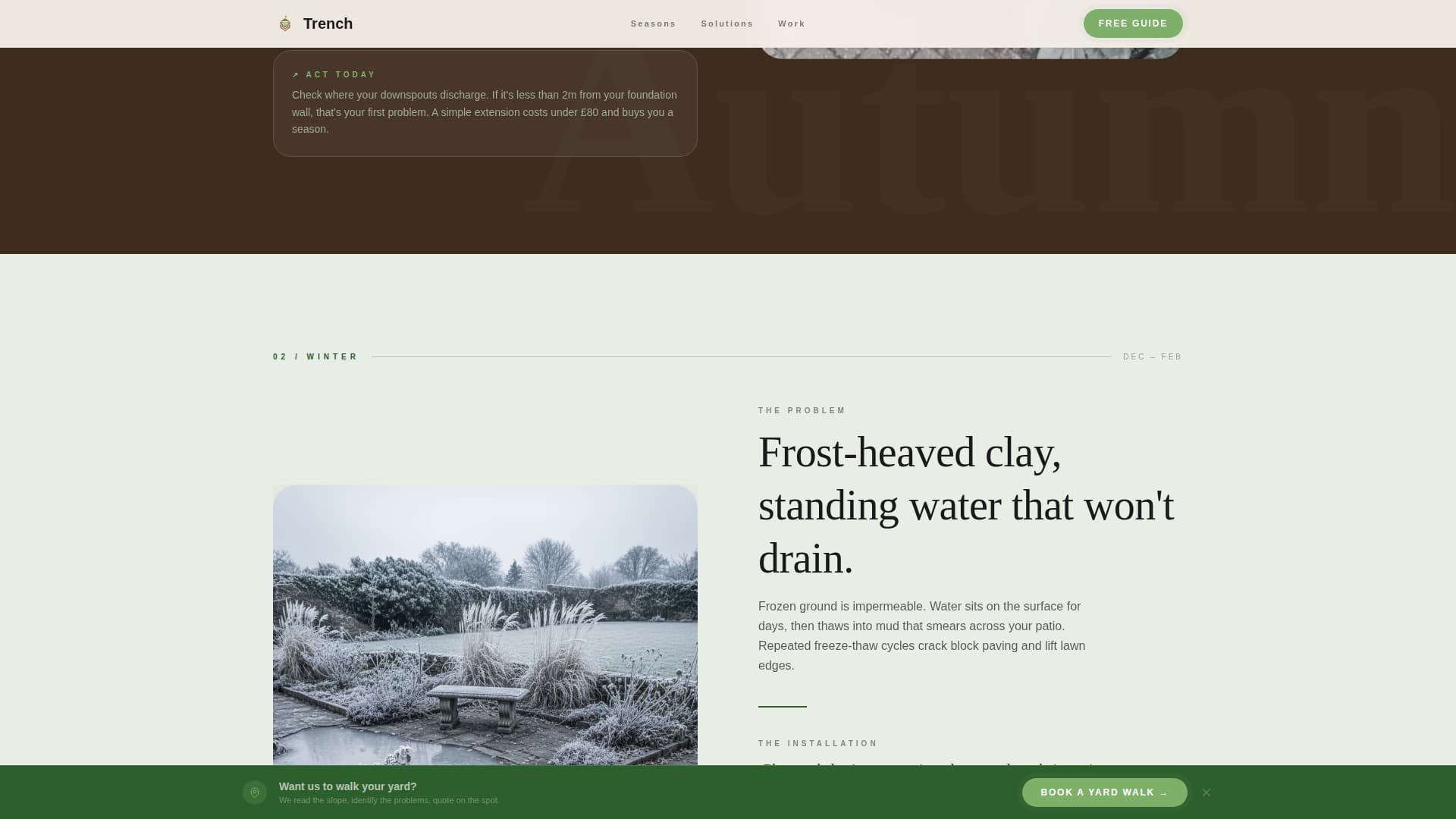Soil & Water Conservation Booking Website Template