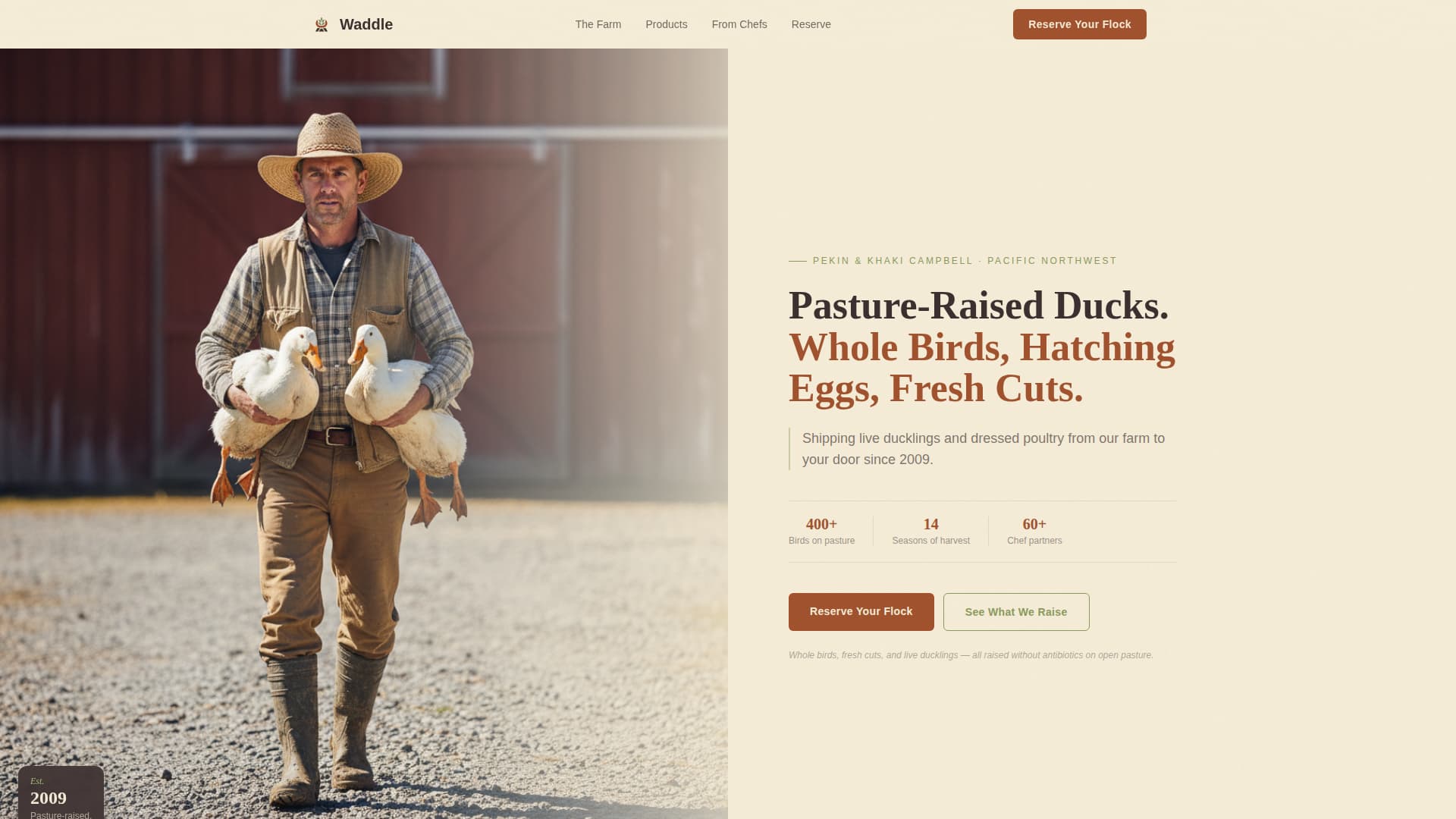 Dairy & Poultry Farm Reviews Website Template