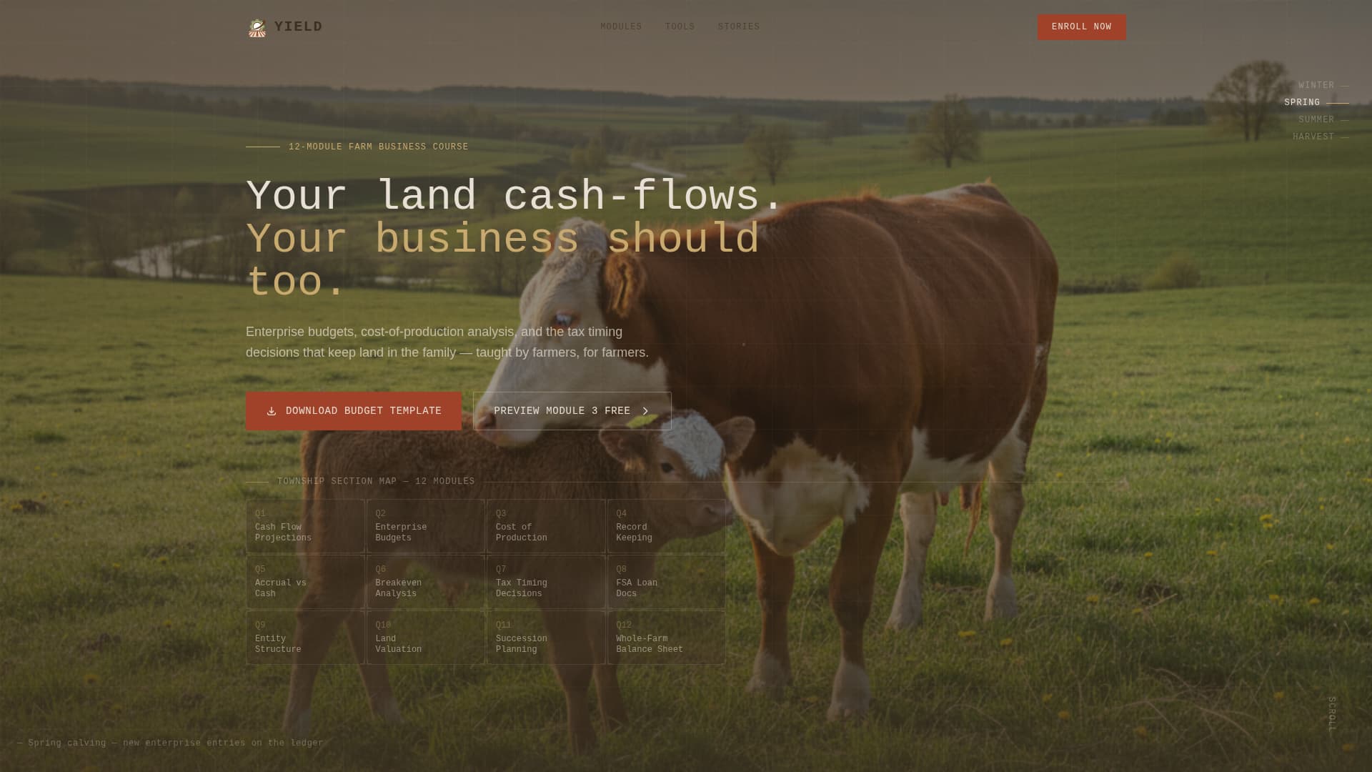 Agricultural Education & Extension Specialist Professional Website Template