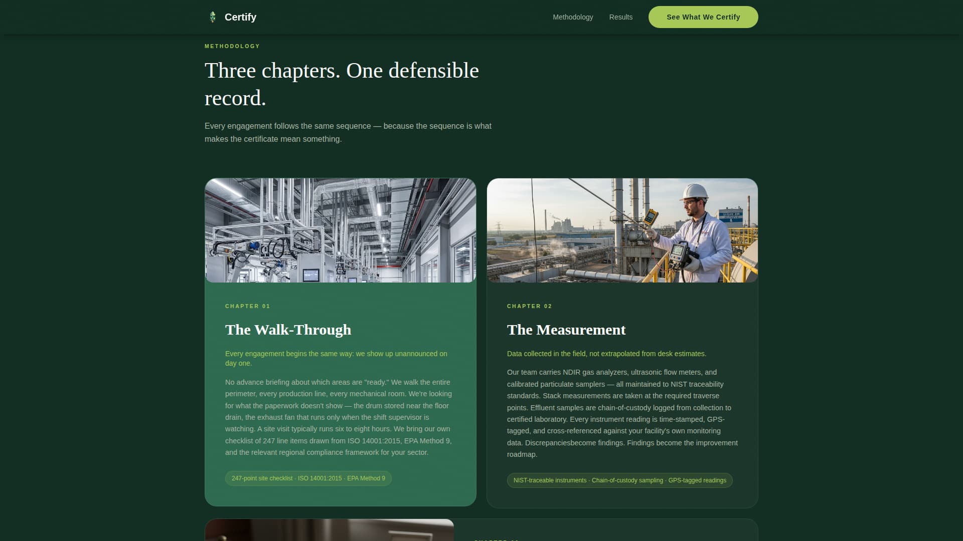 Certify - Trusted Greencertification Landing Page Template