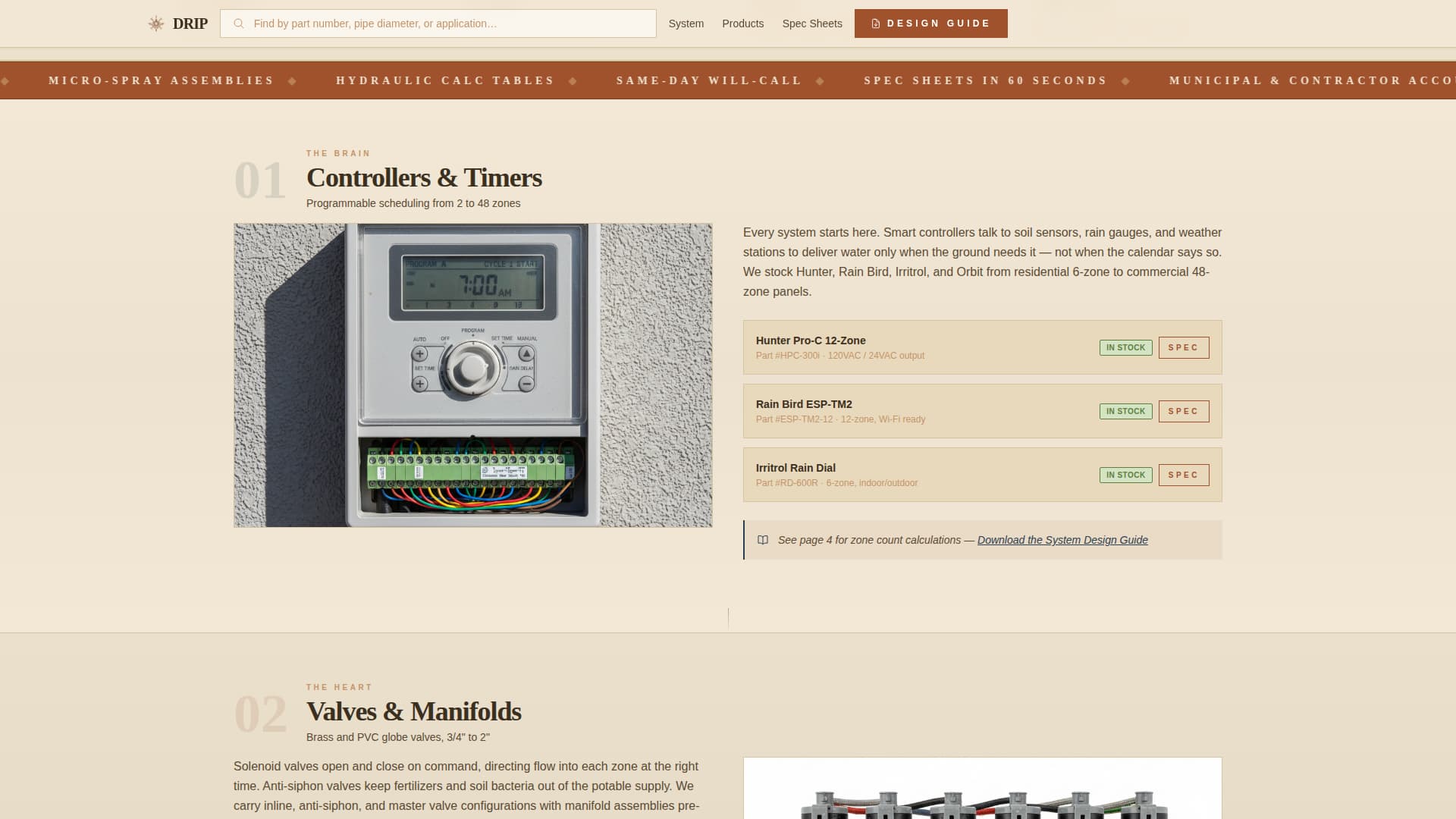 Drip - Reliable Irrigation Landing Page Template