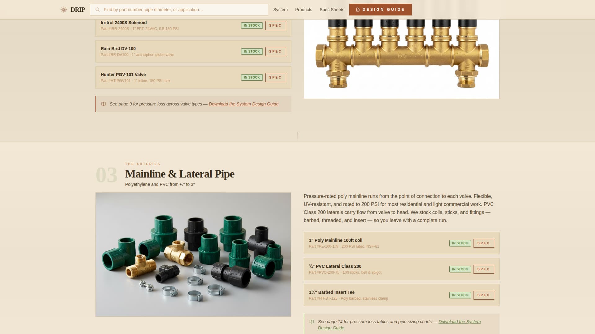 Drip - Reliable Irrigation Landing Page Template