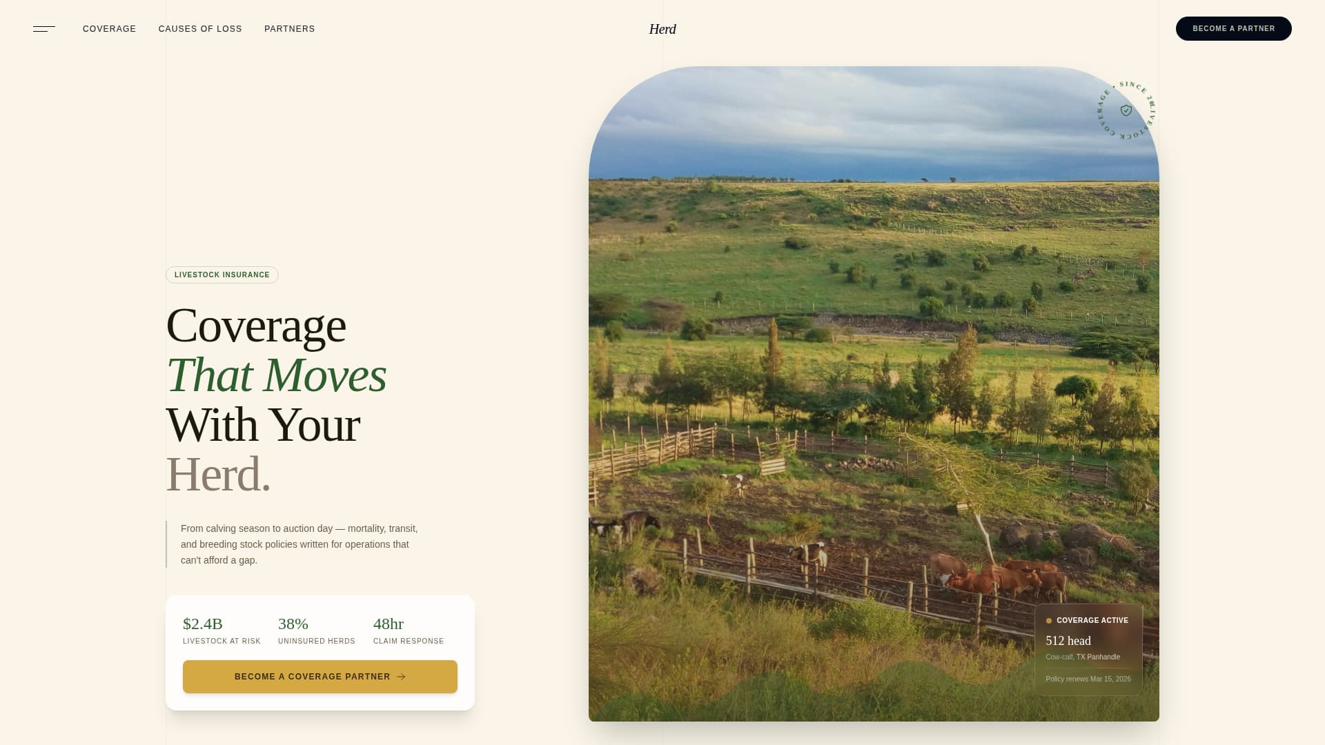 Agricultural Insurance & Finance Professional Website Template
