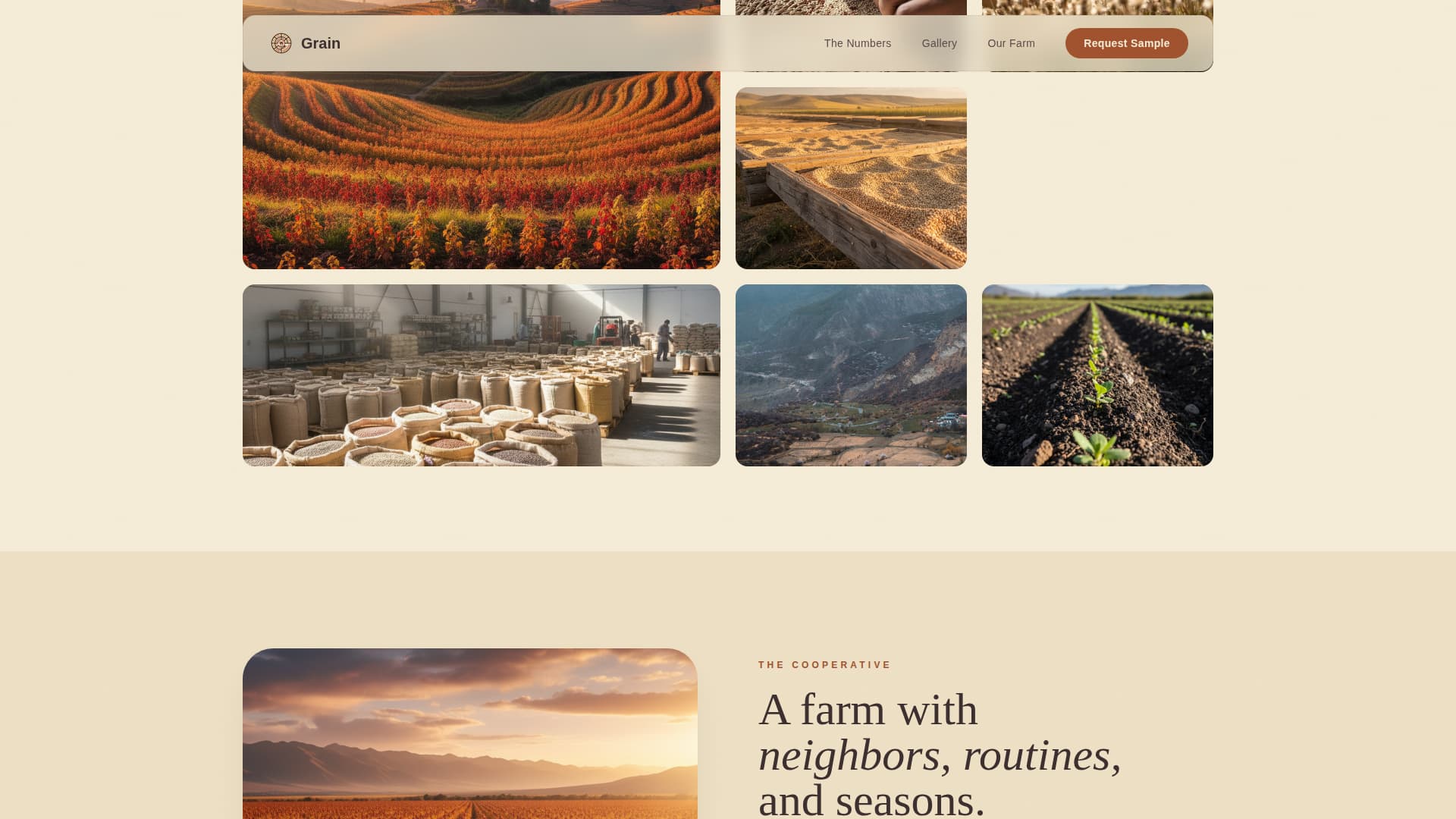Crop & Grain Farming Professional Website Template