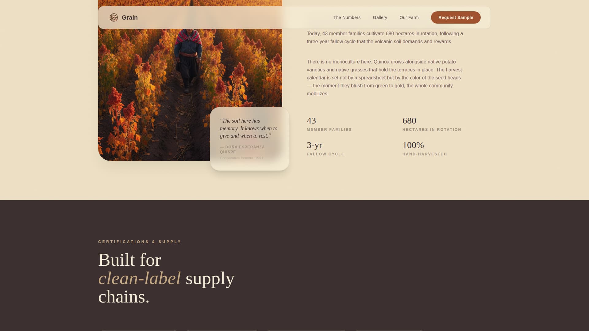 Crop & Grain Farming Professional Website Template
