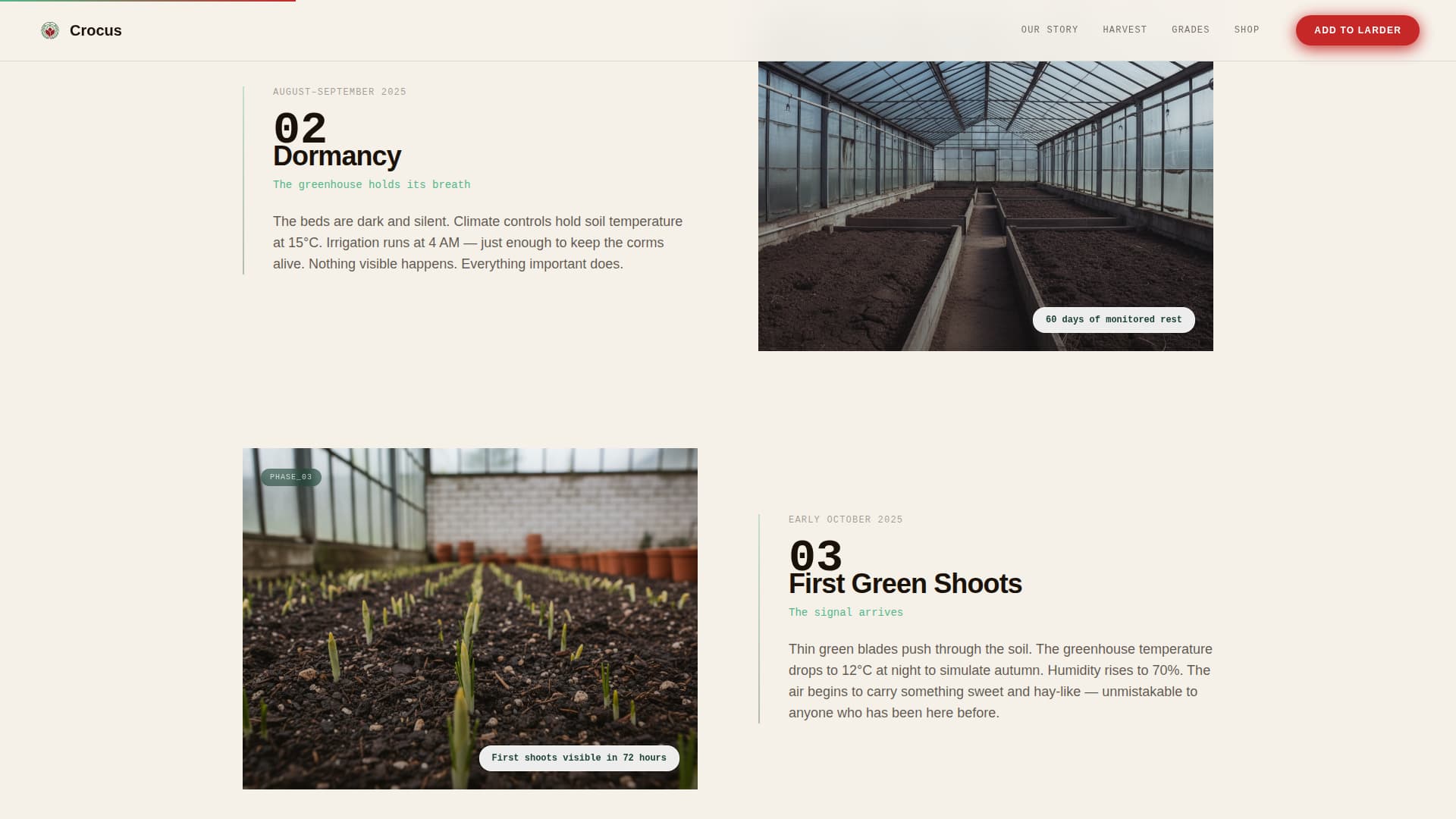 Specialty Farming Pricing Website Template