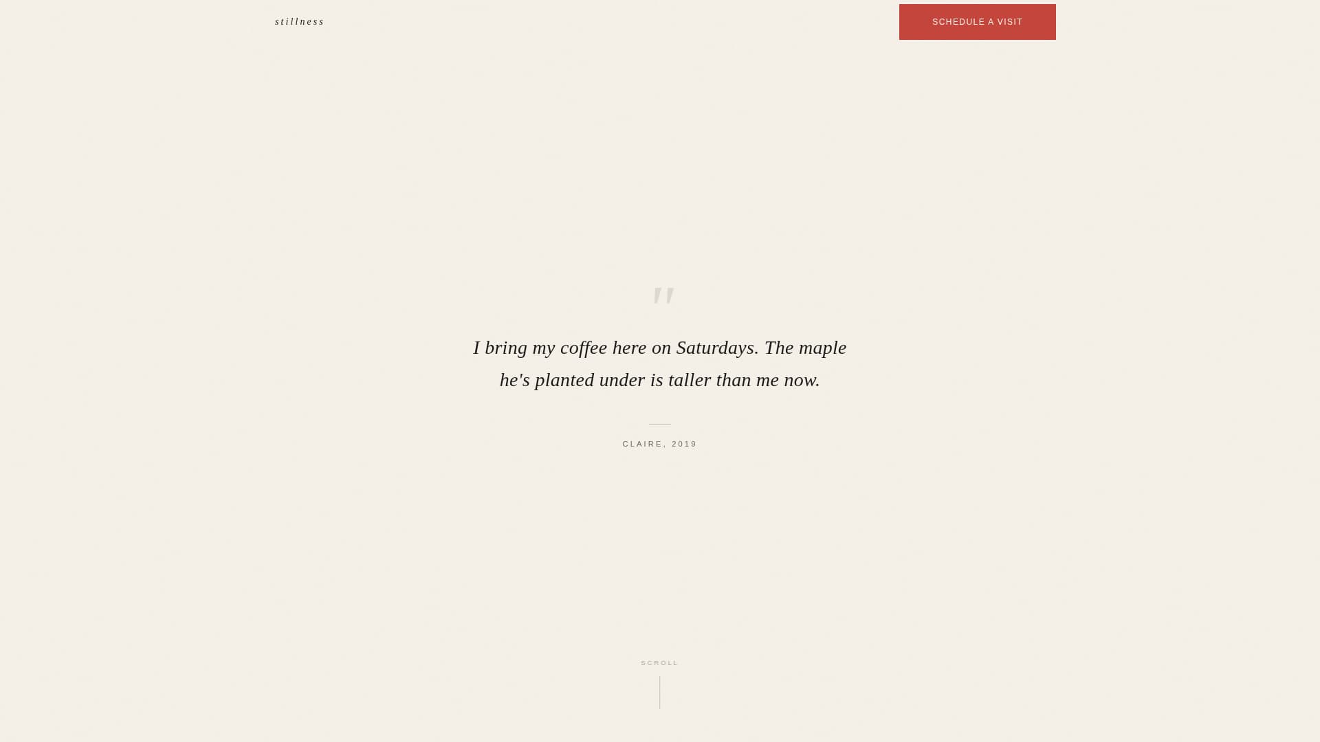 Stillness - Serene Cremationgarden Landing Page Template