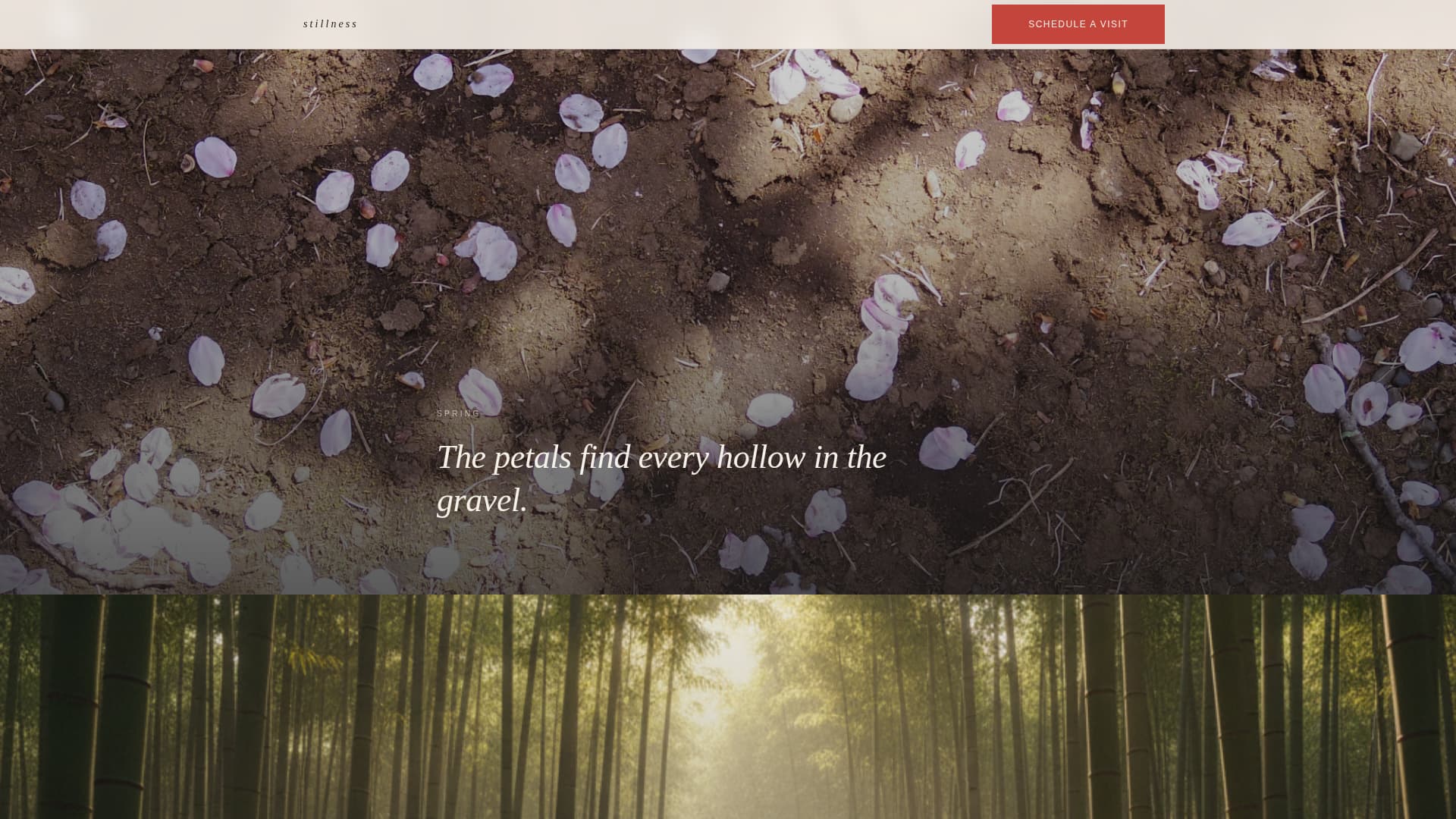 Stillness - Serene Cremationgarden Landing Page Template