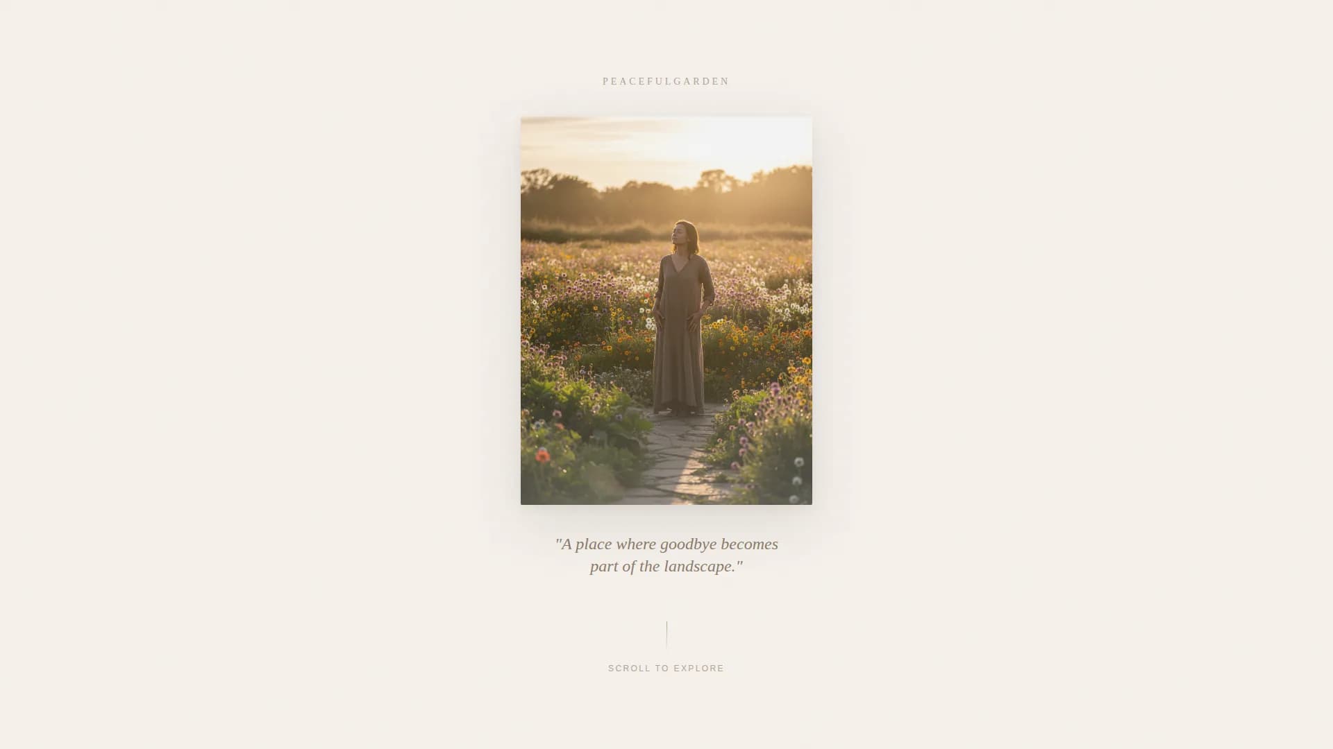Serenity — Natural Ash Scattering Landing Page Template