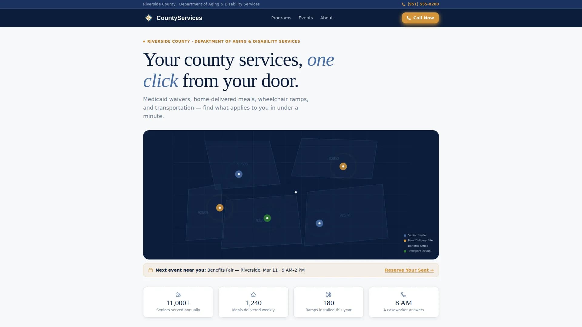 Senior & Disability Professional Website Template