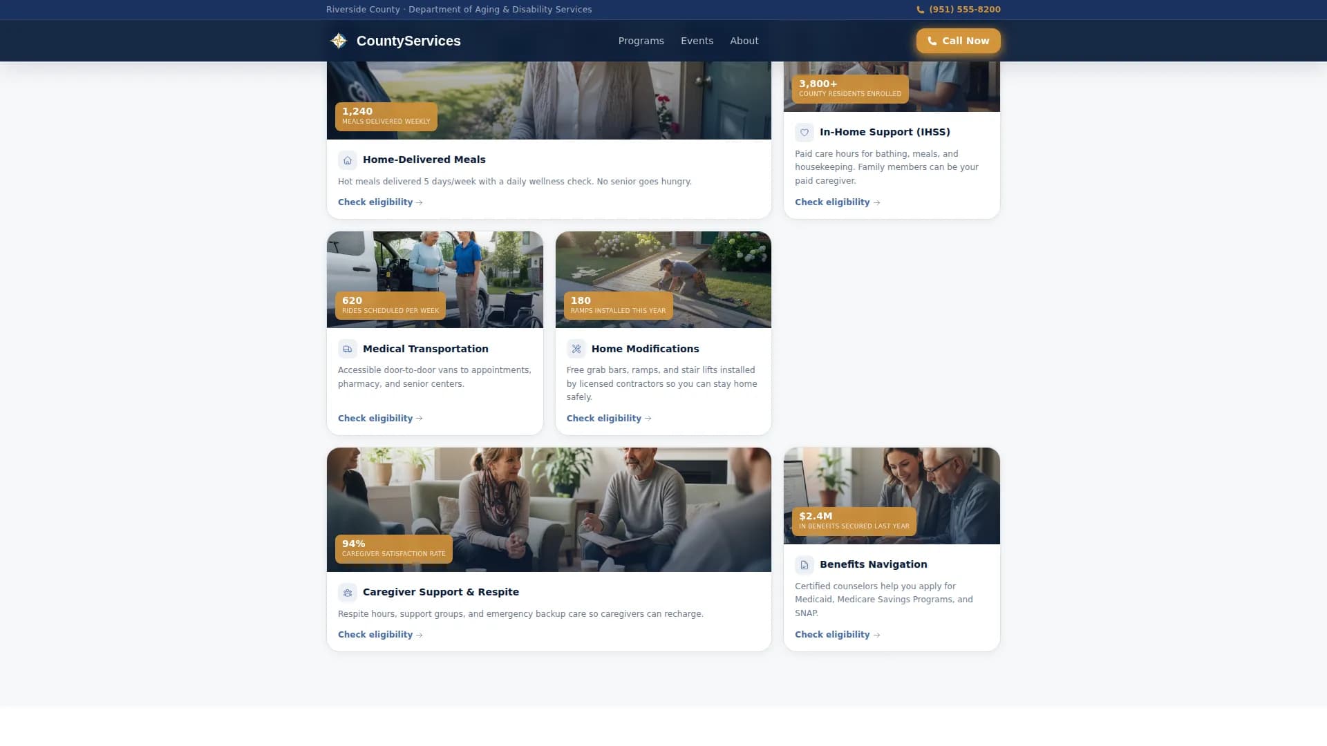 Senior & Disability Professional Website Template