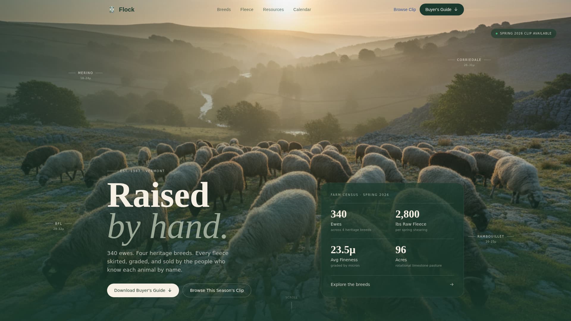 Livestock & Animal Husbandry Professional Website Template