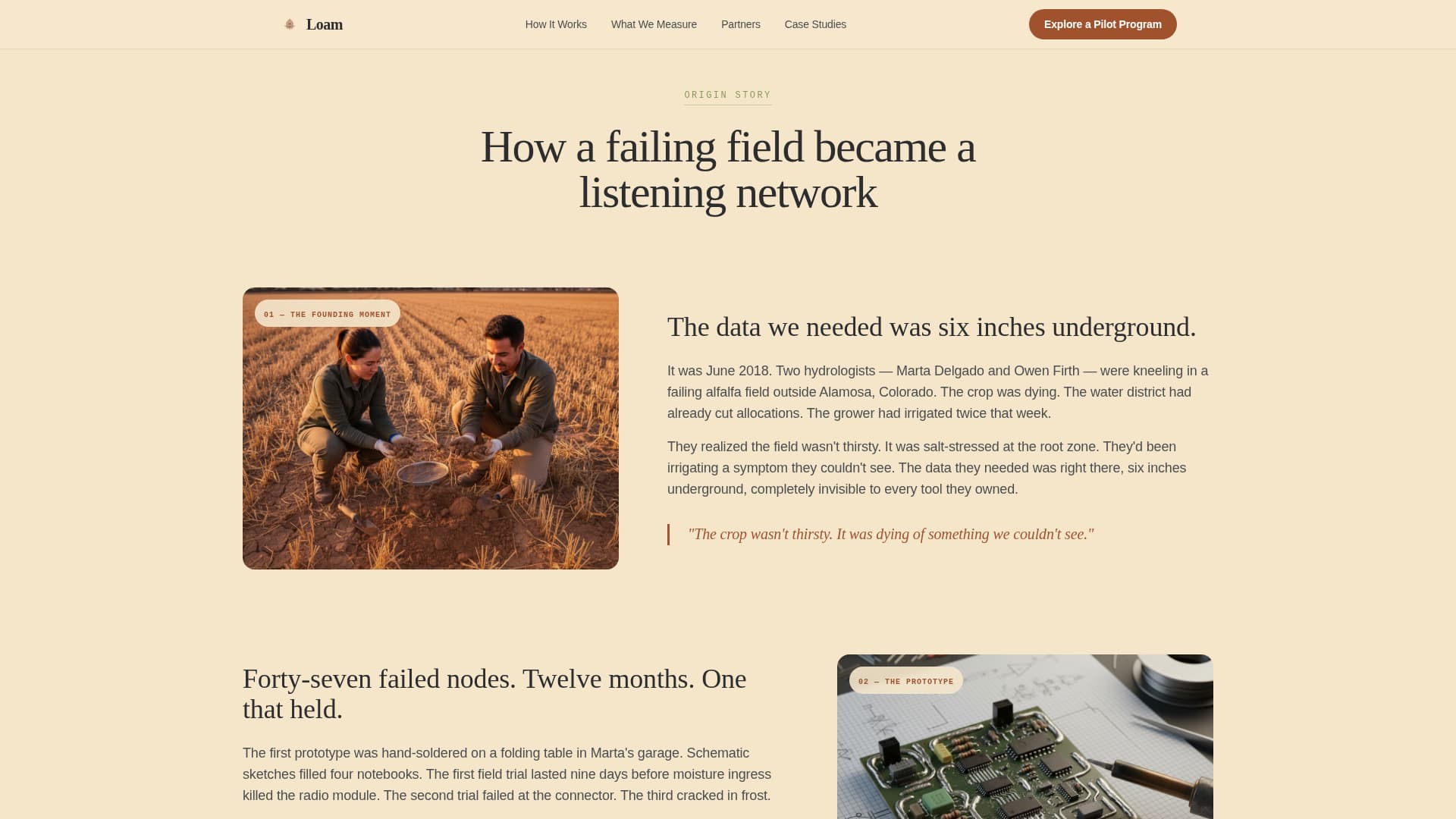 Precision Agriculture Technology Specialist Portfolio Website Template