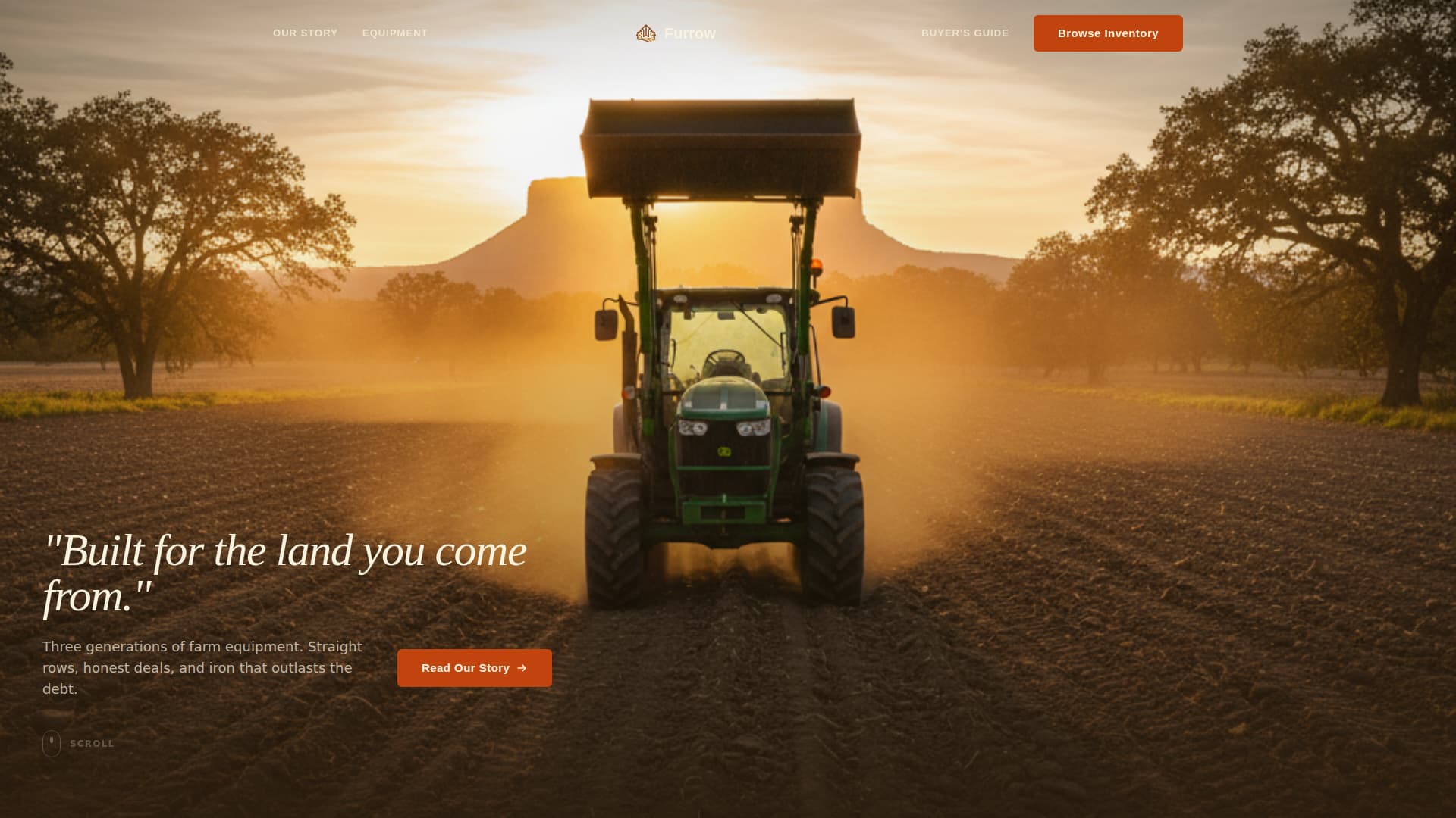 Agricultural Equipment & Supply Professional Website Template