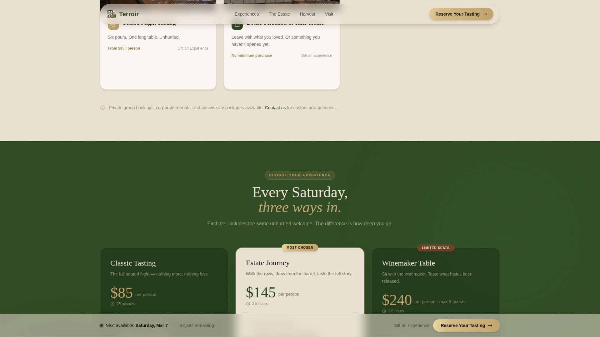 Agri-Tourism & Farm Experience Specialist Booking Website Template