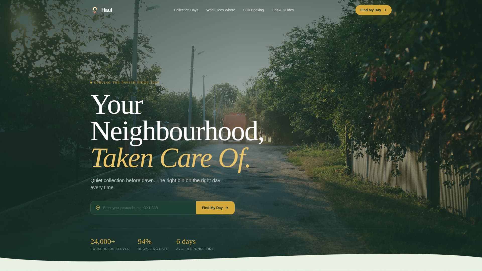Water & Waste Management Booking Website Template