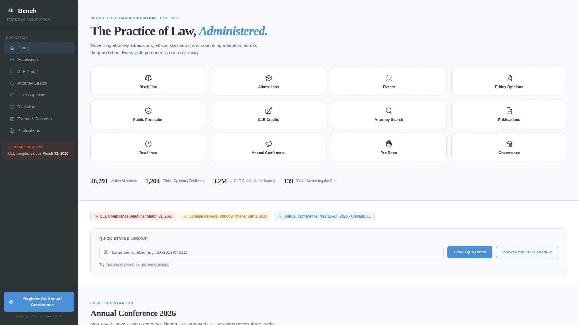 Registry — Expert Legal Compliance Landing Page Template