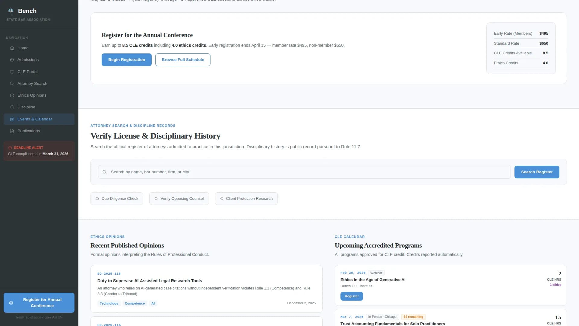Registry — Expert Legal Compliance Landing Page Template