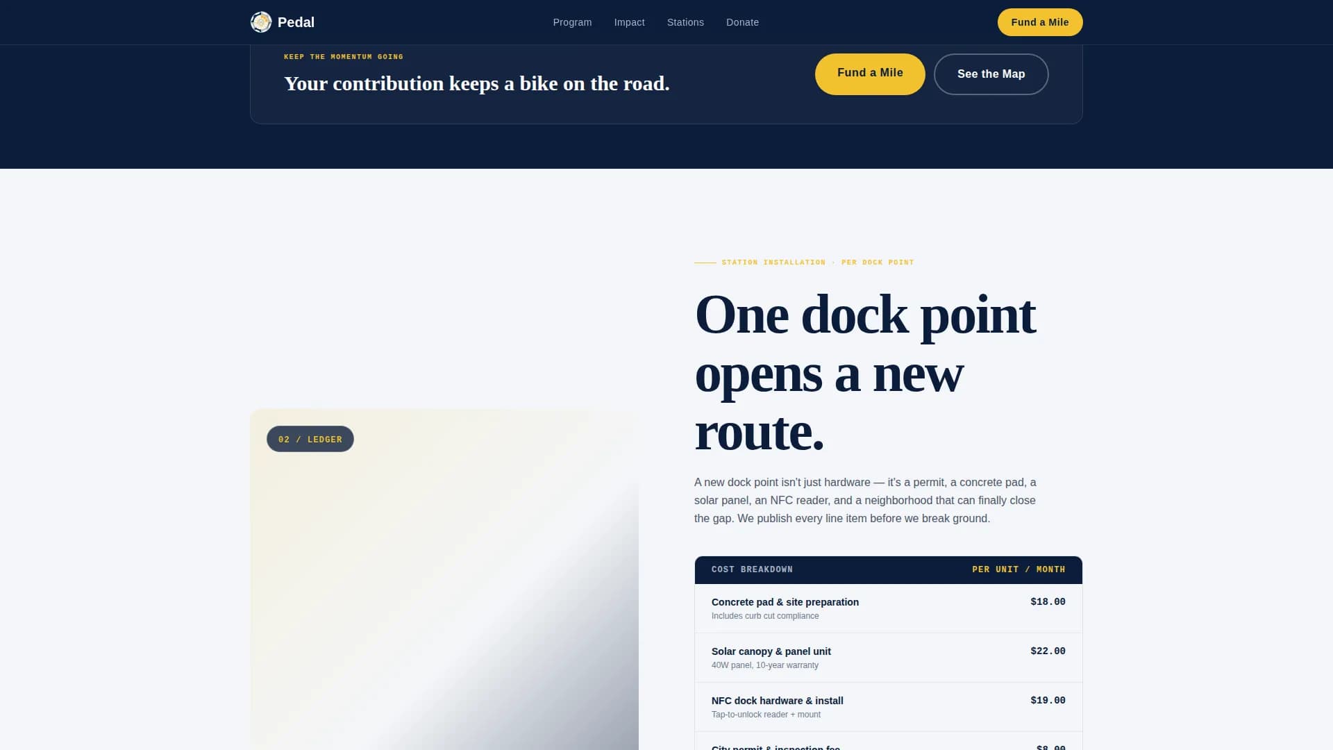 Momentum — Sustainable Bike Share Landing Page Template