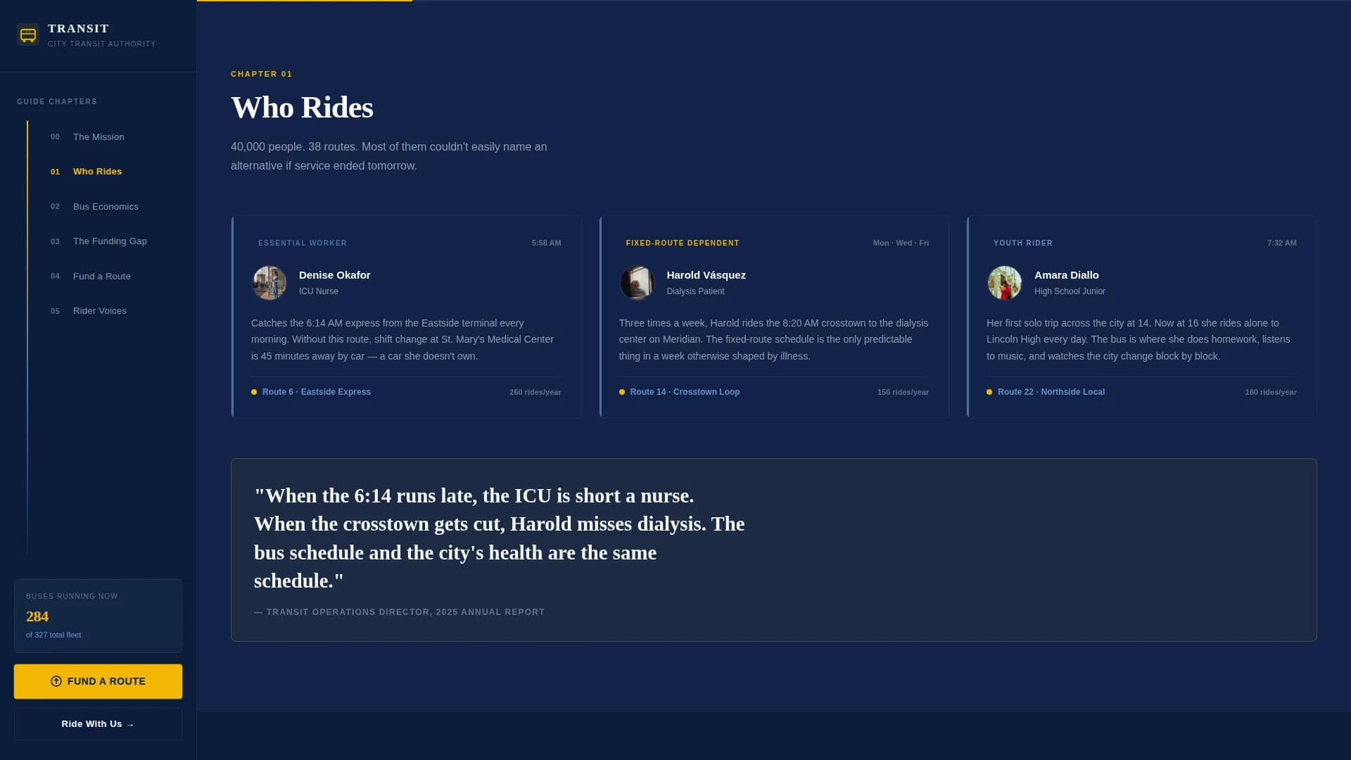 Mobilize — Community Transportation Authority Landing Page Template