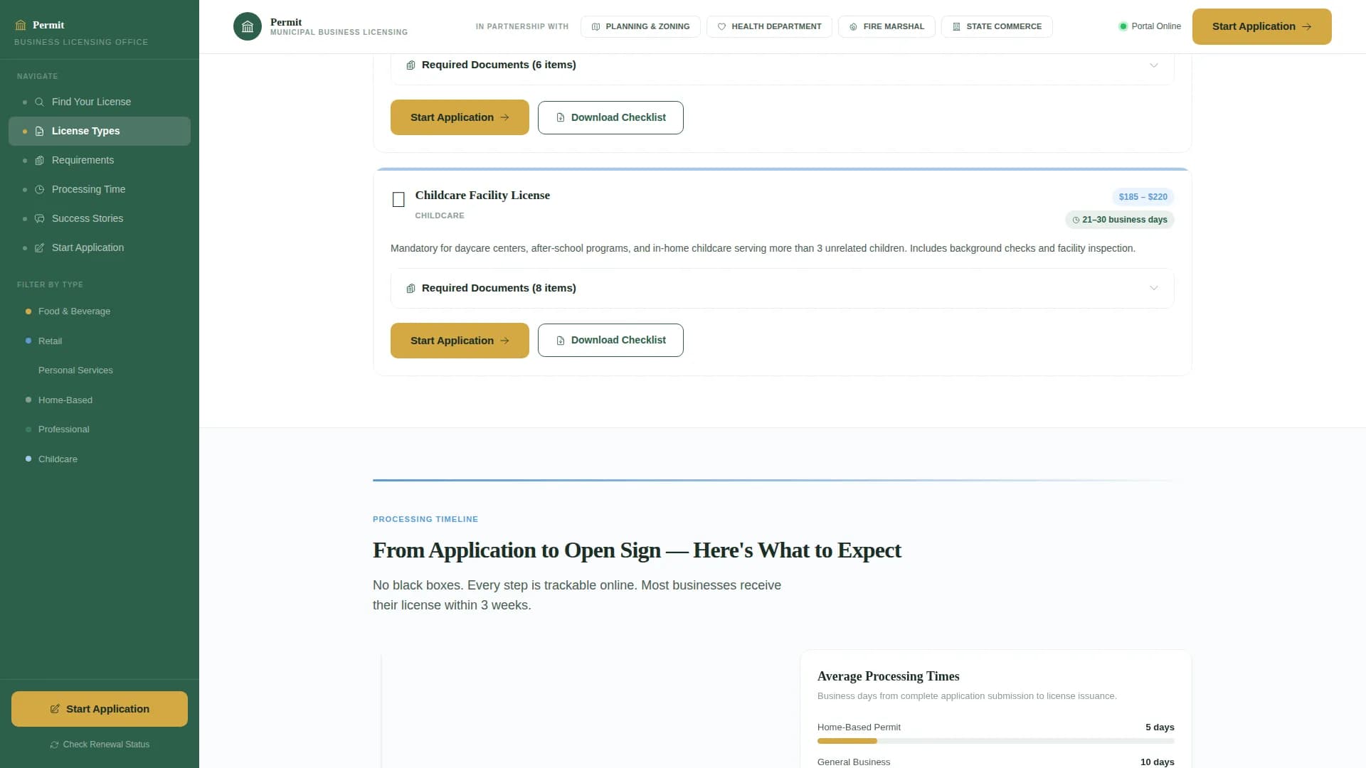 Register — Essential Business Licensing Landing Page Template