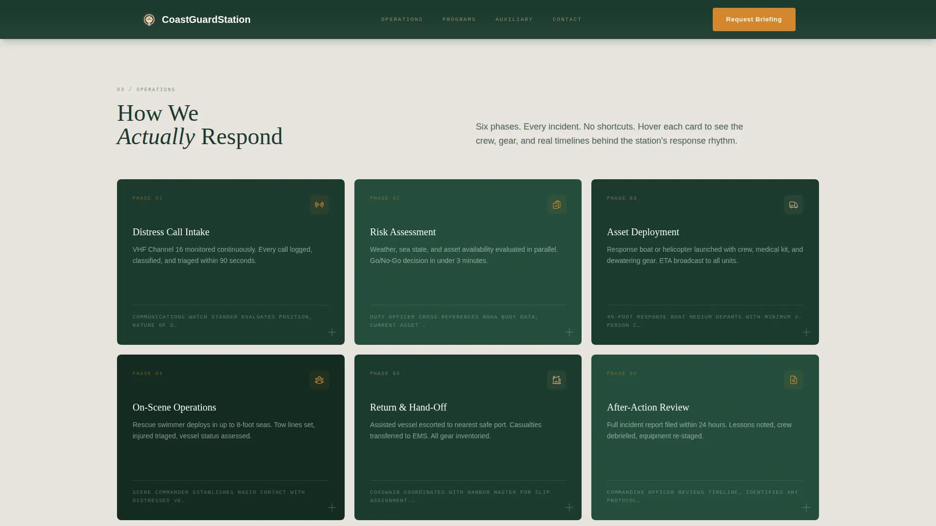 Sentinel — Rapid Crisis Response Landing Page Template
