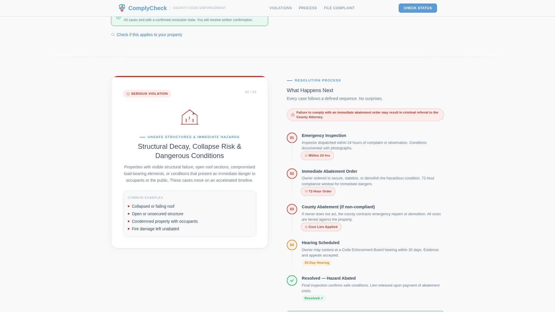 Code Enforcement Government Professional Website Template