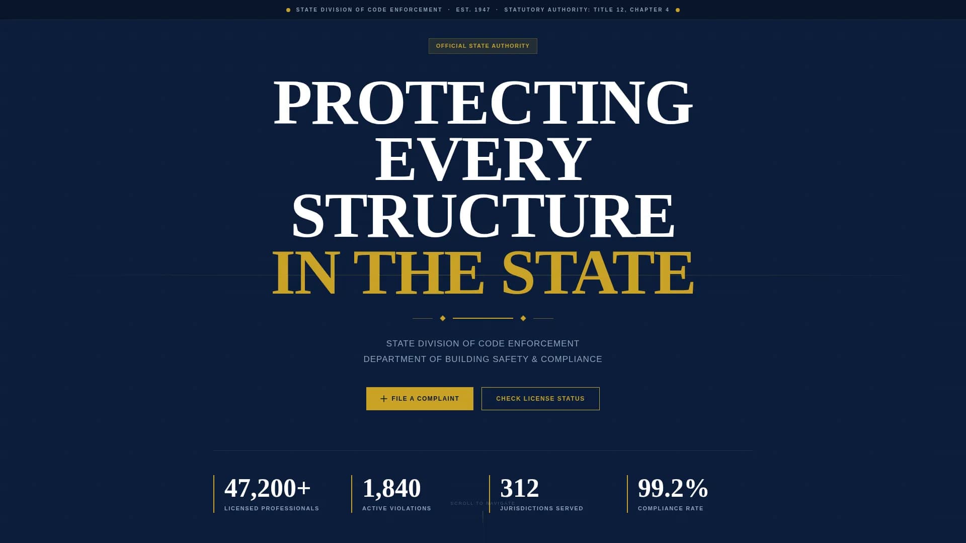 Enforce — Authoritative Safety Compliance Landing Page Template