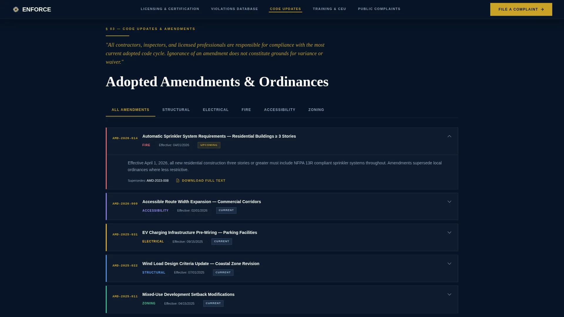 Enforce — Authoritative Safety Compliance Landing Page Template