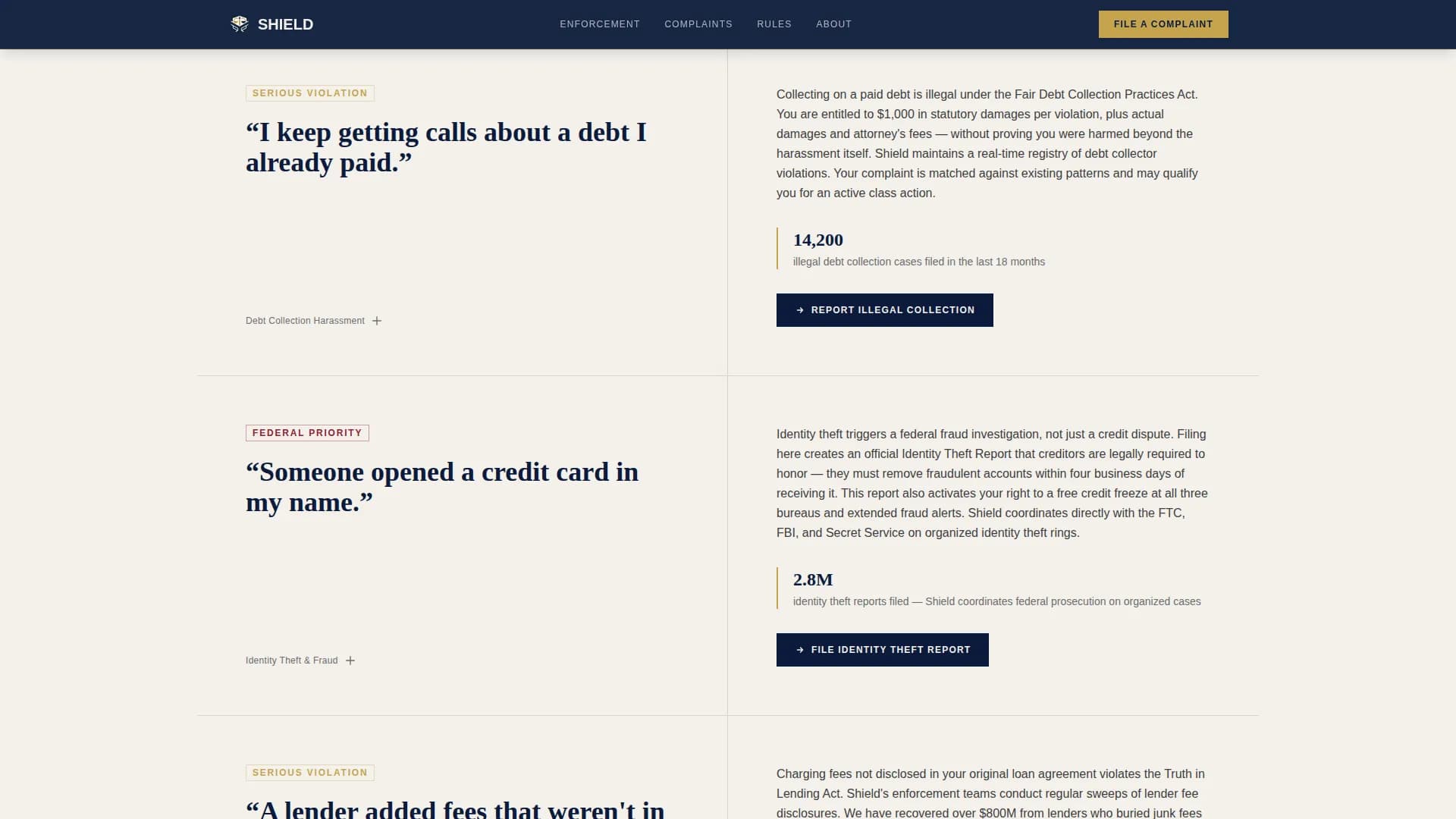Shield — Consumer Agency Landing Page Template